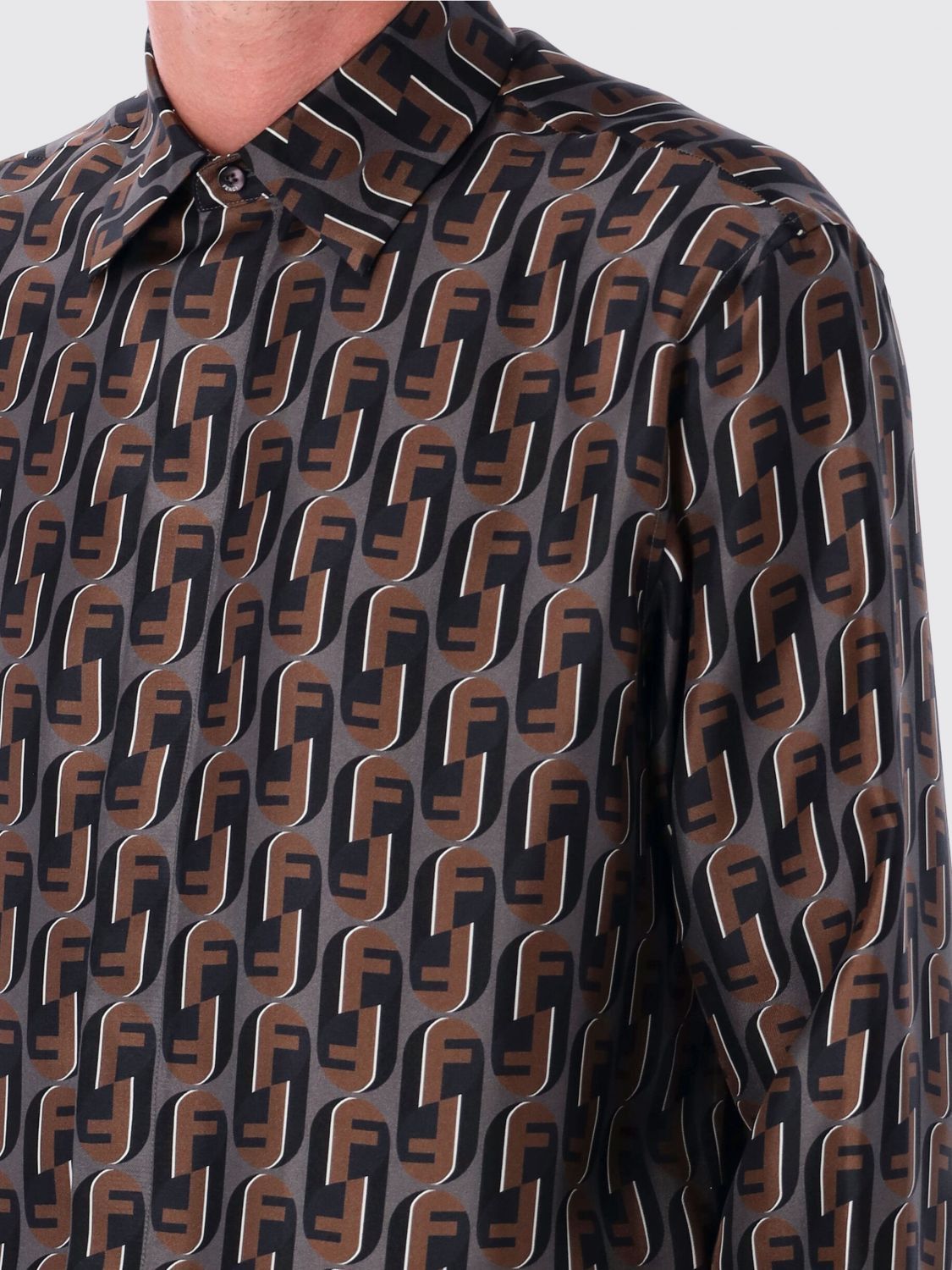 Fendi Fendi Shirt Men Blue Size US XS / EU 42 / 0 - 3 Thumbnail