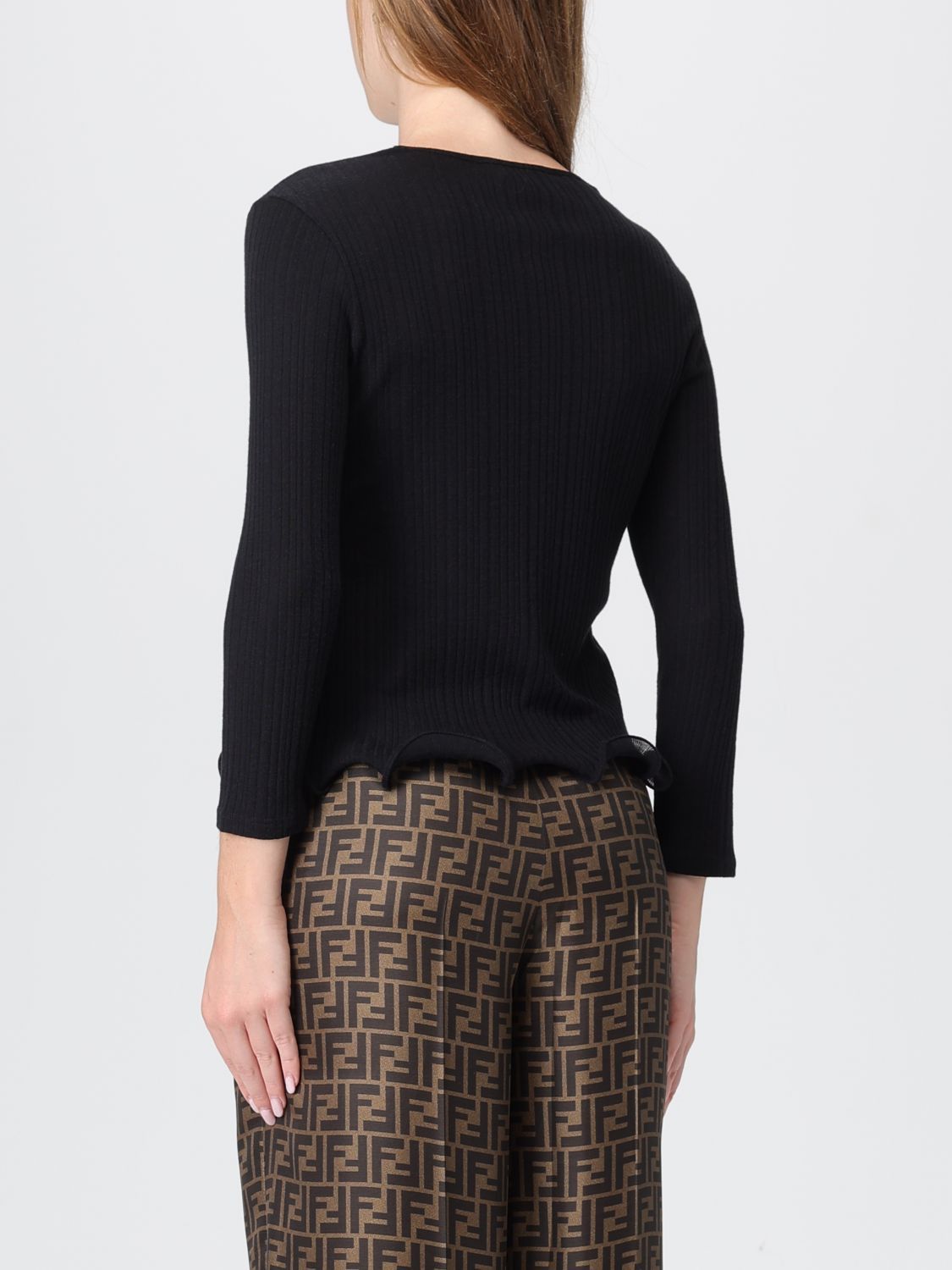 Fendi Fendi Sweater Woman Black Size S / US 4 / IT 40 - 3 Thumbnail