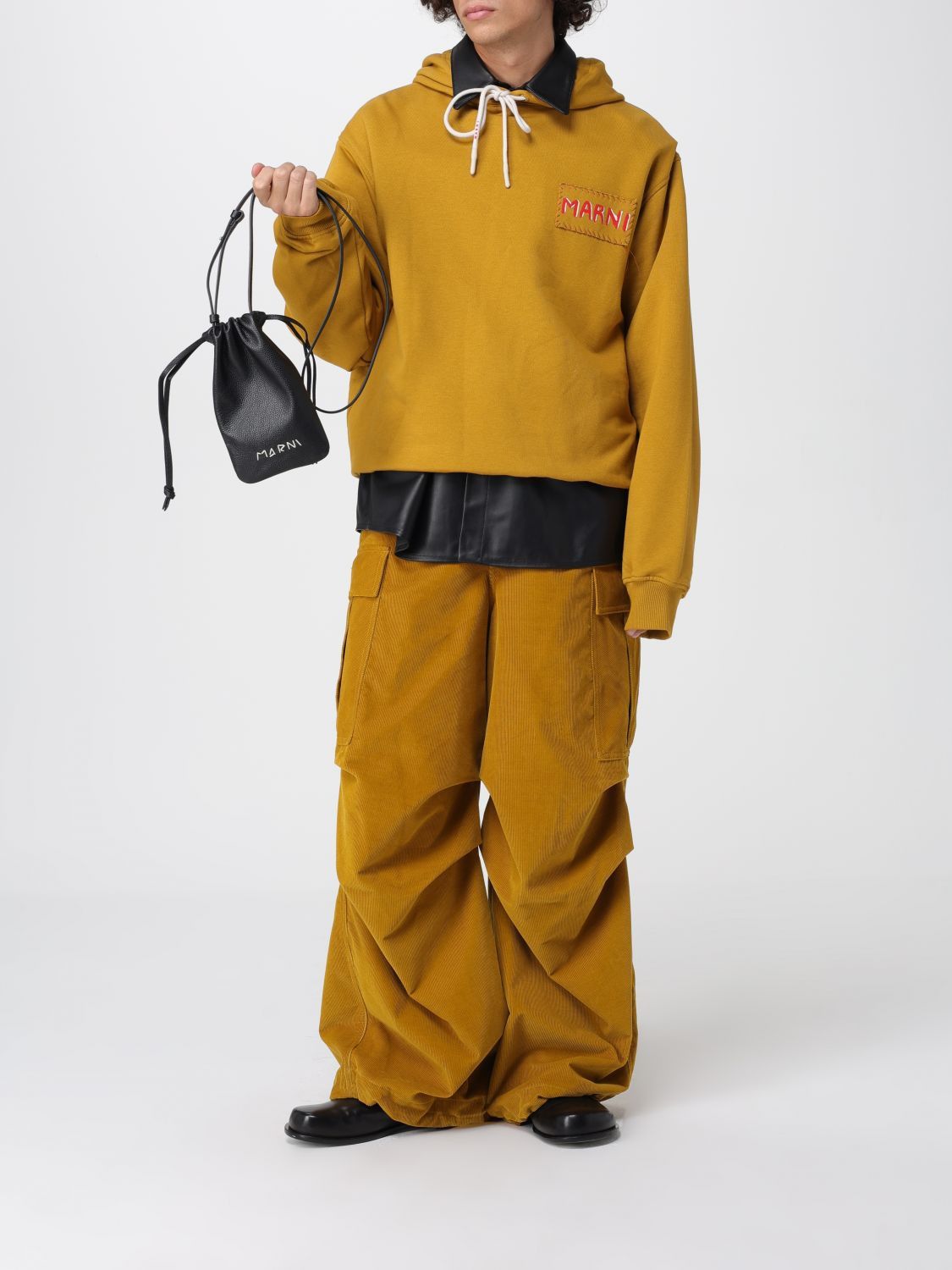 Marni Marni Sweatshirt Men Ocher Size US L / EU 52-54 / 3 - 2 Thumbnail
