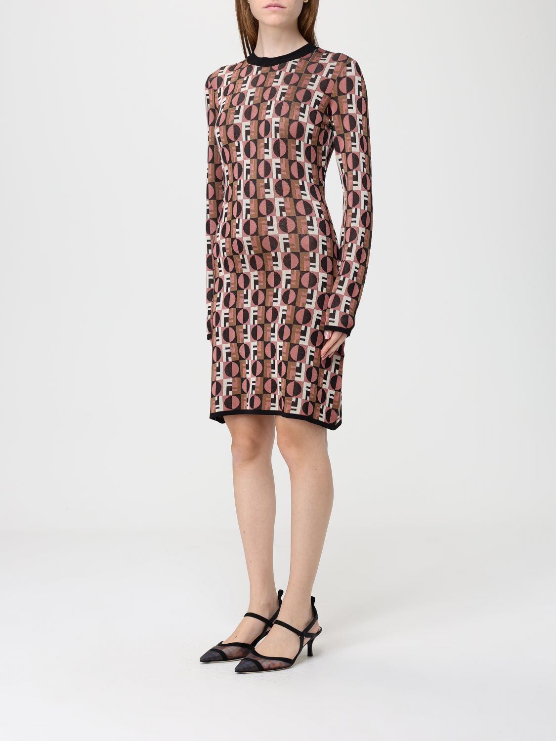 Fendi Fendi Dress Woman Multicolor Size XS / US 0-2 / IT 36-38 - 4 Thumbnail