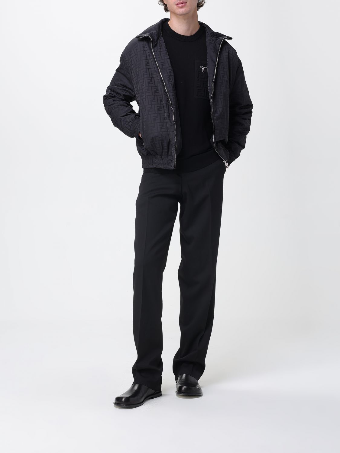 Fendi Fendi Sweater Men Black Size US M / EU 48-50 / 2 - 2 Thumbnail
