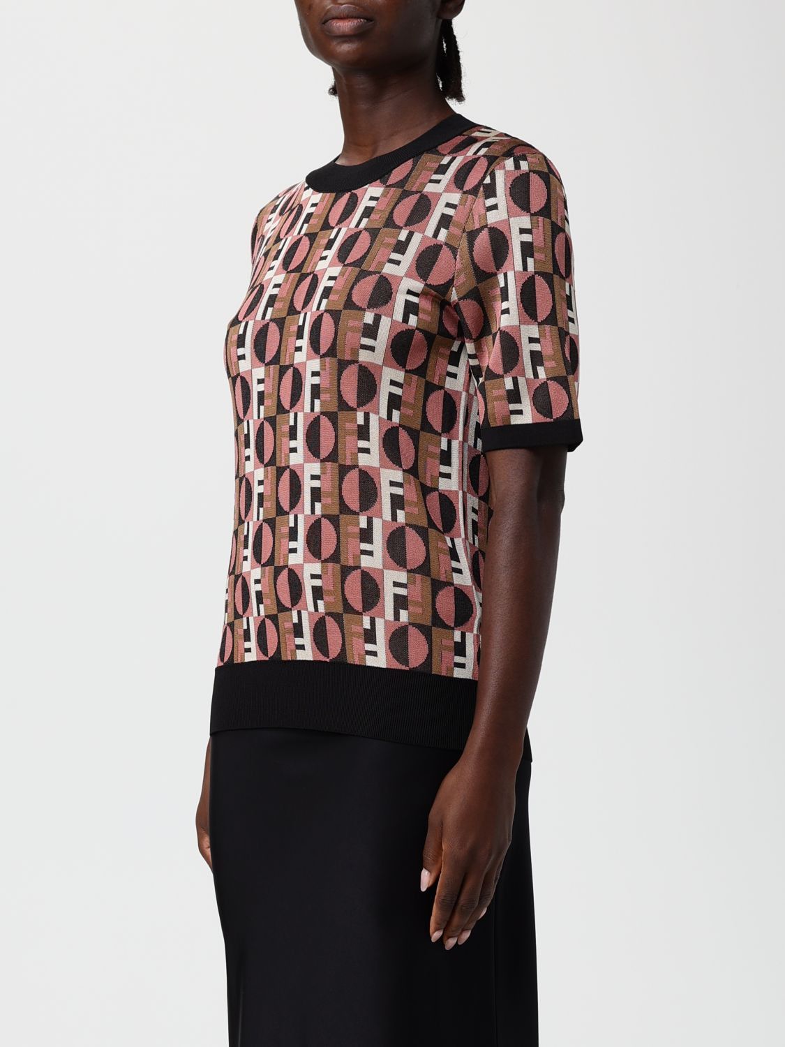 Fendi Fendi Sweater Woman Pink Size M / US 6-8 / IT 42-44 - 4 Thumbnail