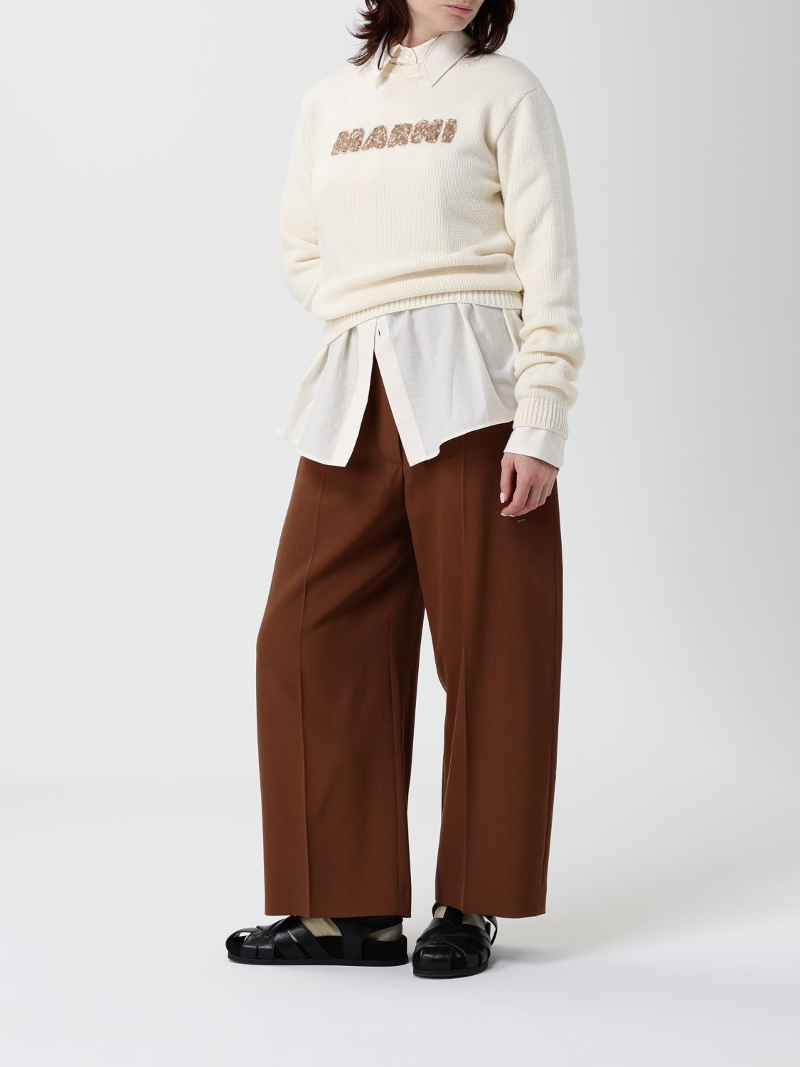 Marni Marni Sweater Woman Ivory Size XS / US 0-2 / IT 36-38 - 2 Thumbnail