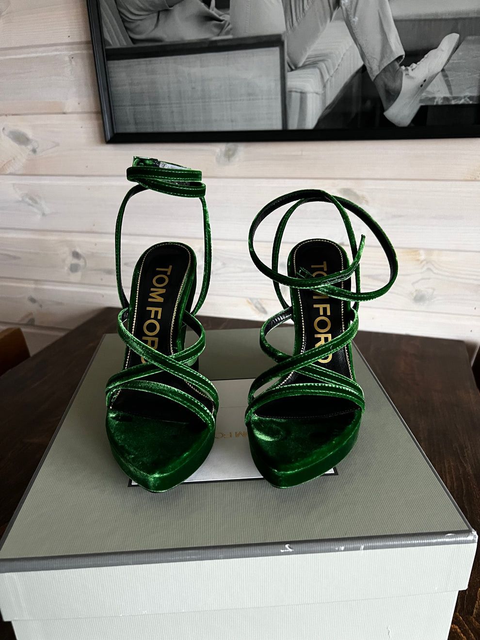 Tom Ford Velvet heels Size US 7 / IT 37 - 2 Thumbnail