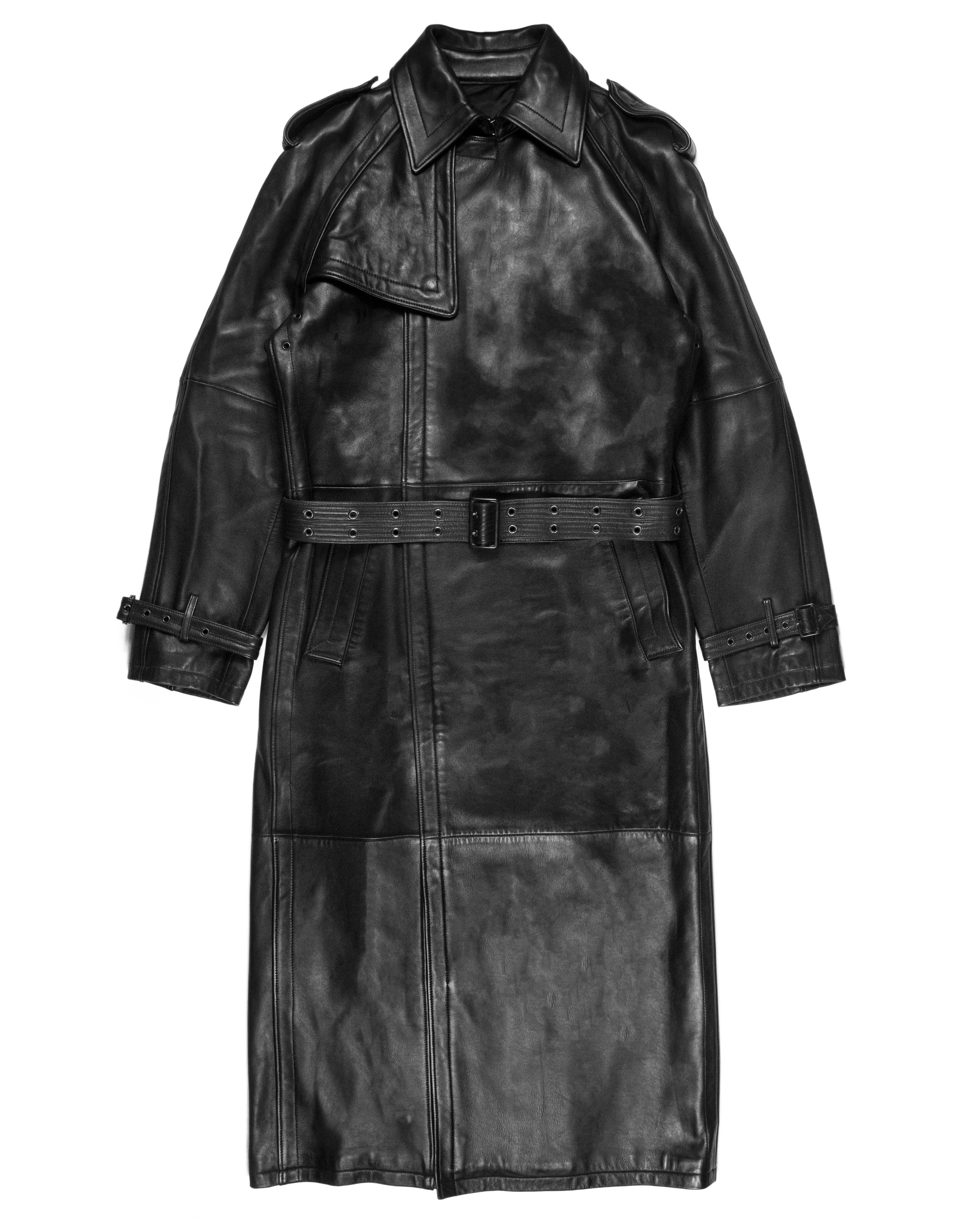 Jean Paul Gaultier Runway Leather Trench Coat | Grailed