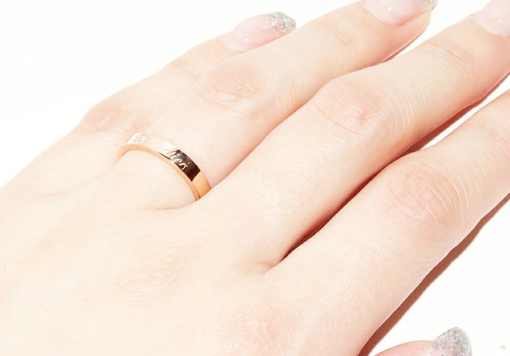 Cartier Cartier Cartier 18K Pink Gold C de Cartier Ring B40864 Size 8 Crocodile skin Ring B40864 DUTY FREE for USA Size ONE SIZE - 6 Thumbnail