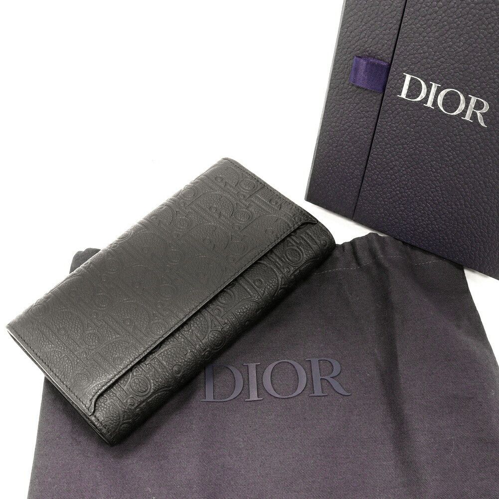 Dior Dior Christian Dior Calfskin Dior Gravity Long Flap Wallet Long Wallet 2ESBC328FLG_H00N Leather Long Wallet 2ESBC328FLG_H00N DUTY FREE for USA Size ONE SIZE - 2 Thumbnail