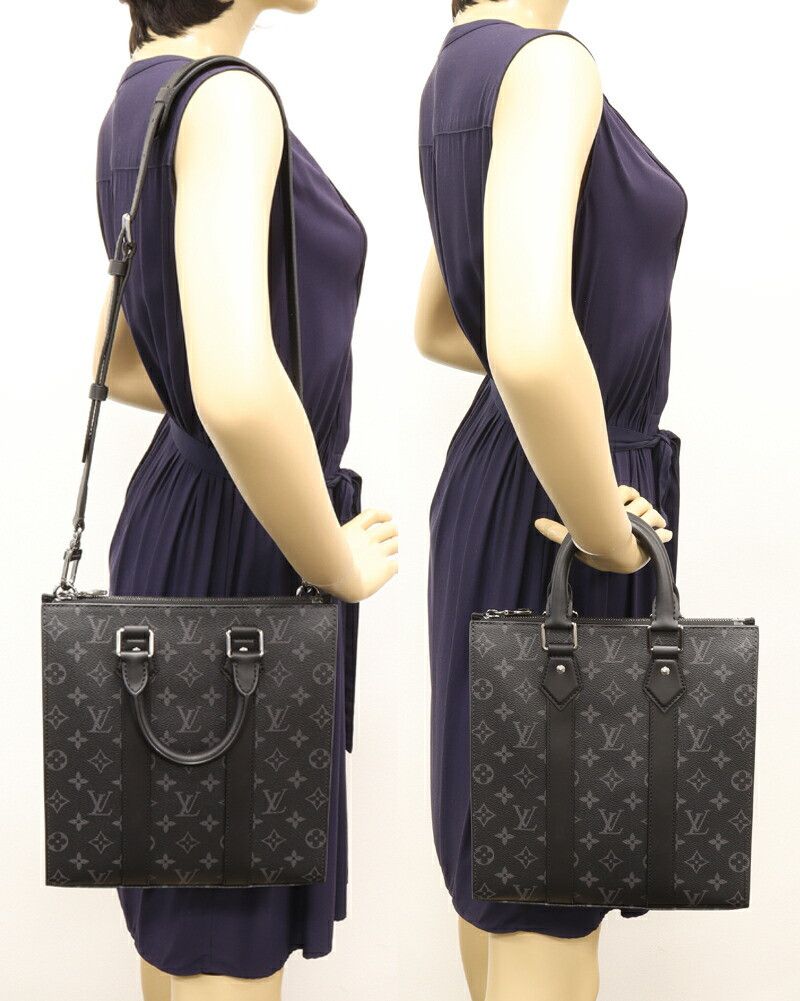 Louis Vuitton Louis Vuitton Louis Vuitton Monogram Eclipse Sac Plat Cross 2way Bag M46456 Canvas Shoulder Bag M46456 DUTY FREE for USA Size ONE SIZE - 2 Thumbnail