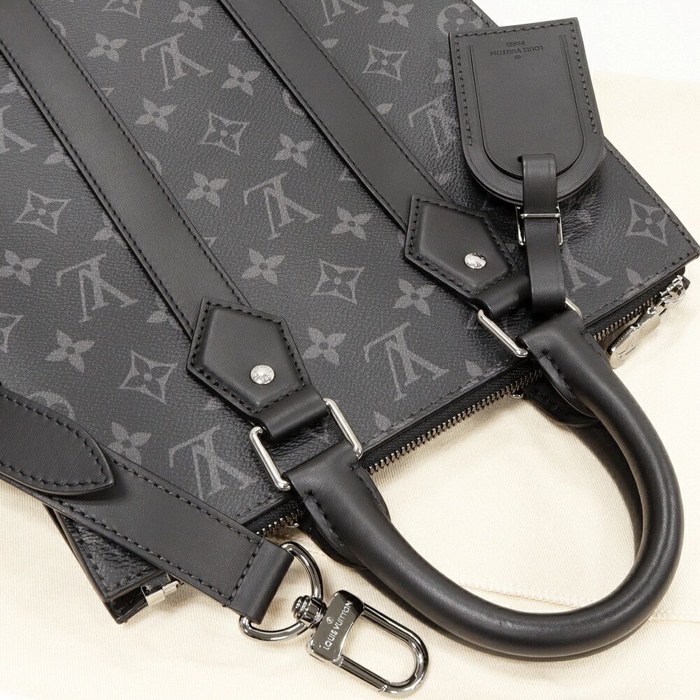 Louis Vuitton Louis Vuitton Louis Vuitton Monogram Eclipse Sac Plat Cross 2way Bag M46456 Canvas Shoulder Bag M46456 DUTY FREE for USA Size ONE SIZE - 6 Thumbnail