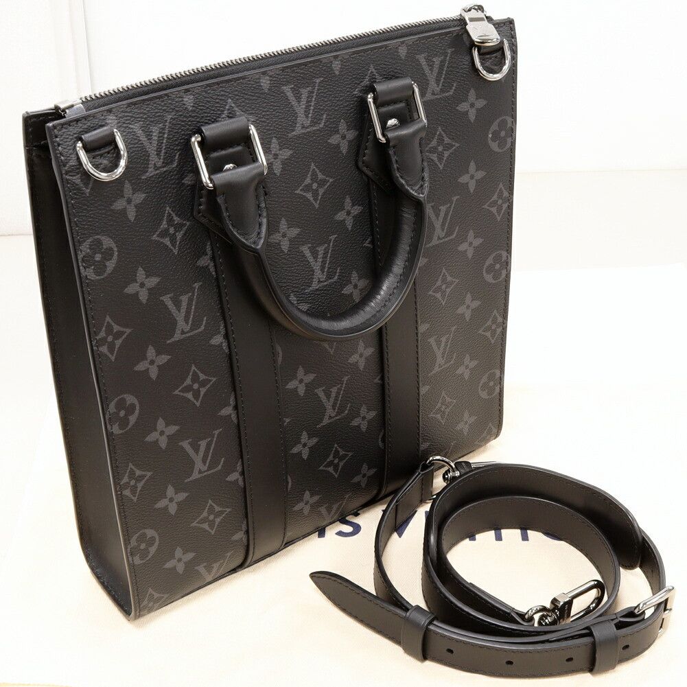 Louis Vuitton Louis Vuitton Louis Vuitton Monogram Eclipse Sac Plat Cross 2way Bag M46456 Canvas Shoulder Bag M46456 DUTY FREE for USA Size ONE SIZE - 3 Thumbnail