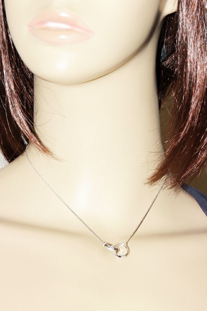 Tiffany & Co. Tiffany & Co. Tiffany & Co. K18WG Atlas X Closed Interlocking Pendant Necklace Metal Necklace DUTY FREE for USA Size ONE SIZE - 2 Thumbnail