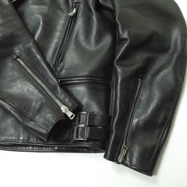 Other Other H BEAUTY&YOUTH HORSE LEATHER Double Riders Jacket Leather Outerwear 1225-299-8014 DUTY FREE for USA Size ONE SIZE - 5 Thumbnail