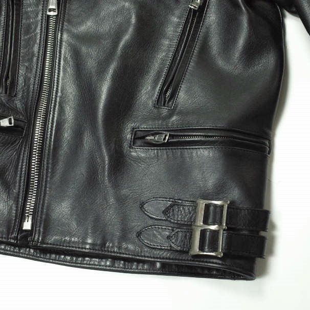 Other Other H BEAUTY&YOUTH HORSE LEATHER Double Riders Jacket Leather Outerwear 1225-299-8014 DUTY FREE for USA Size ONE SIZE - 4 Thumbnail