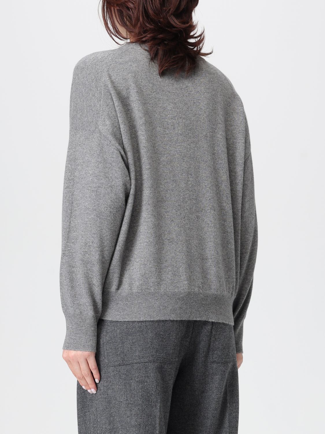 Brunello Cucinelli Brunello Cucinelli Sweater Woman Grey 1 Size XS / US 0-2 / IT 36-38 - 3 Thumbnail