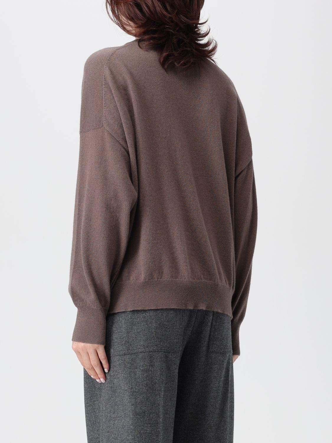 Brunello Cucinelli Brunello Cucinelli Sweater Woman Cocoa Size M / US 6-8 / IT 42-44 - 3 Thumbnail