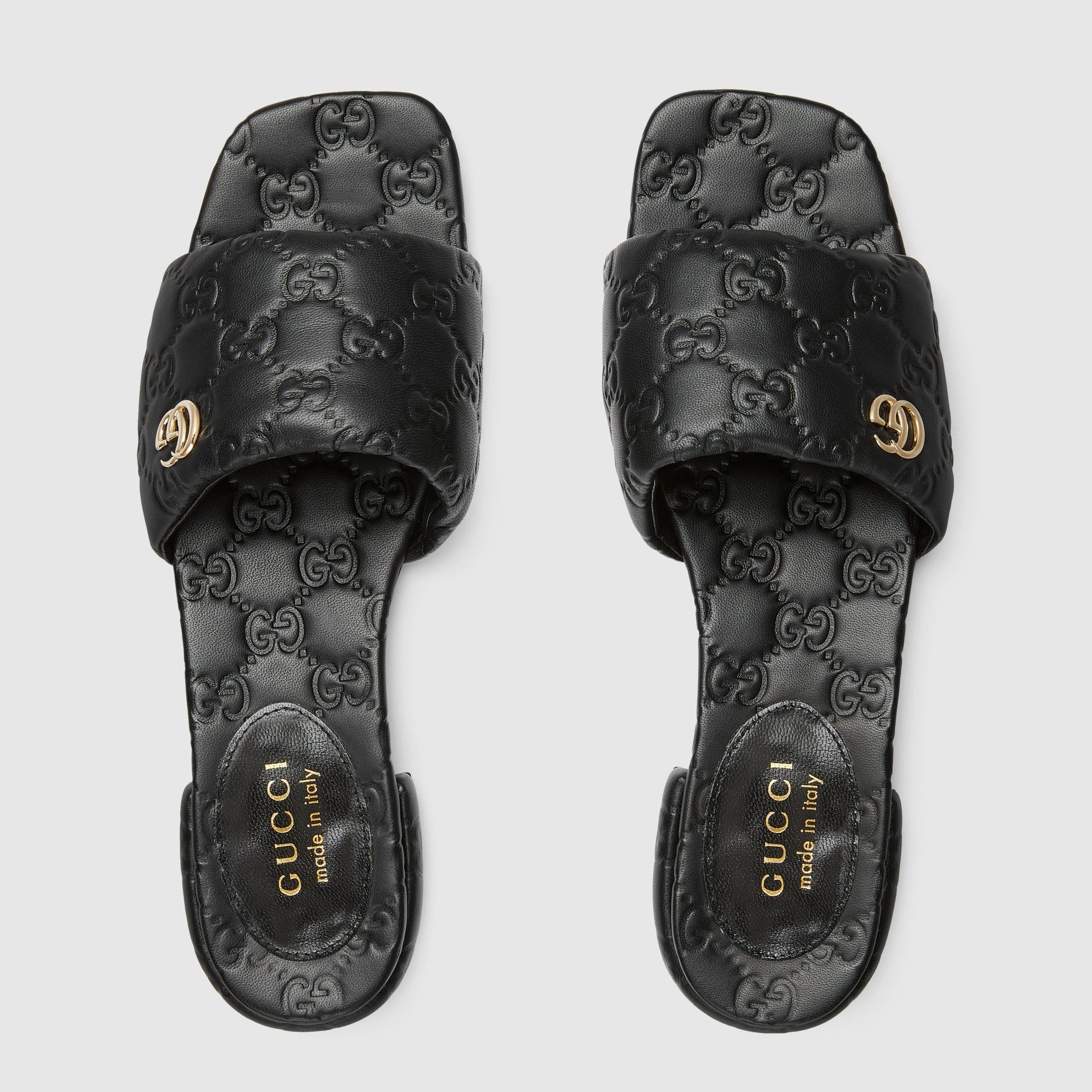 Gucci Double G Slide Sandals SIZE 37