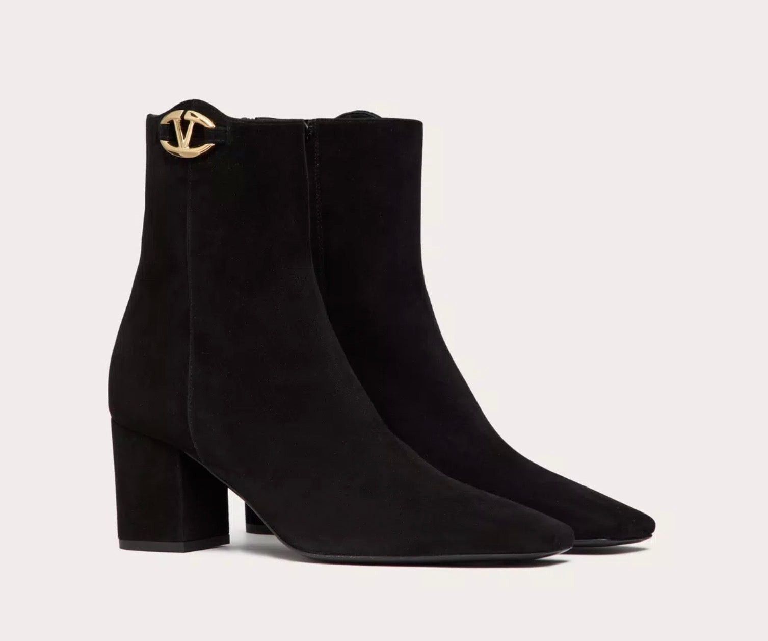 Valentino Valentino VLogo The Bold Edition suede ankle boots SIZE 37.5 Size ONE SIZE - 2 Thumbnail