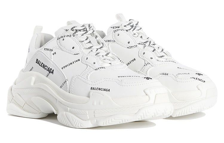 Balenciaga Balenciaga Triple S Allover Logo Sneakers SIZE 42 Size ONE SIZE - 3 Thumbnail