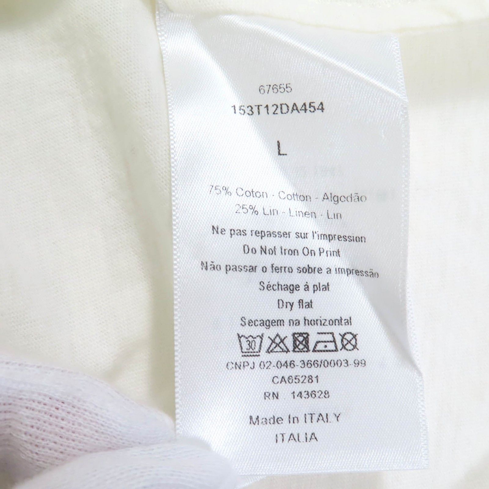 Dior Dior Christian Dior Cotton T-shirt Cotton T-Shirts 153T12DA454 DUTY FREE for USA Size ONE SIZE - 8 Thumbnail