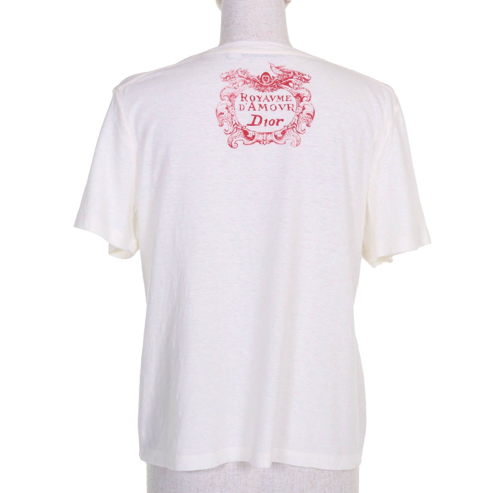 Dior Dior Christian Dior Cotton T-shirt Cotton T-Shirts 153T12DA454 DUTY FREE for USA Size ONE SIZE - 3 Thumbnail