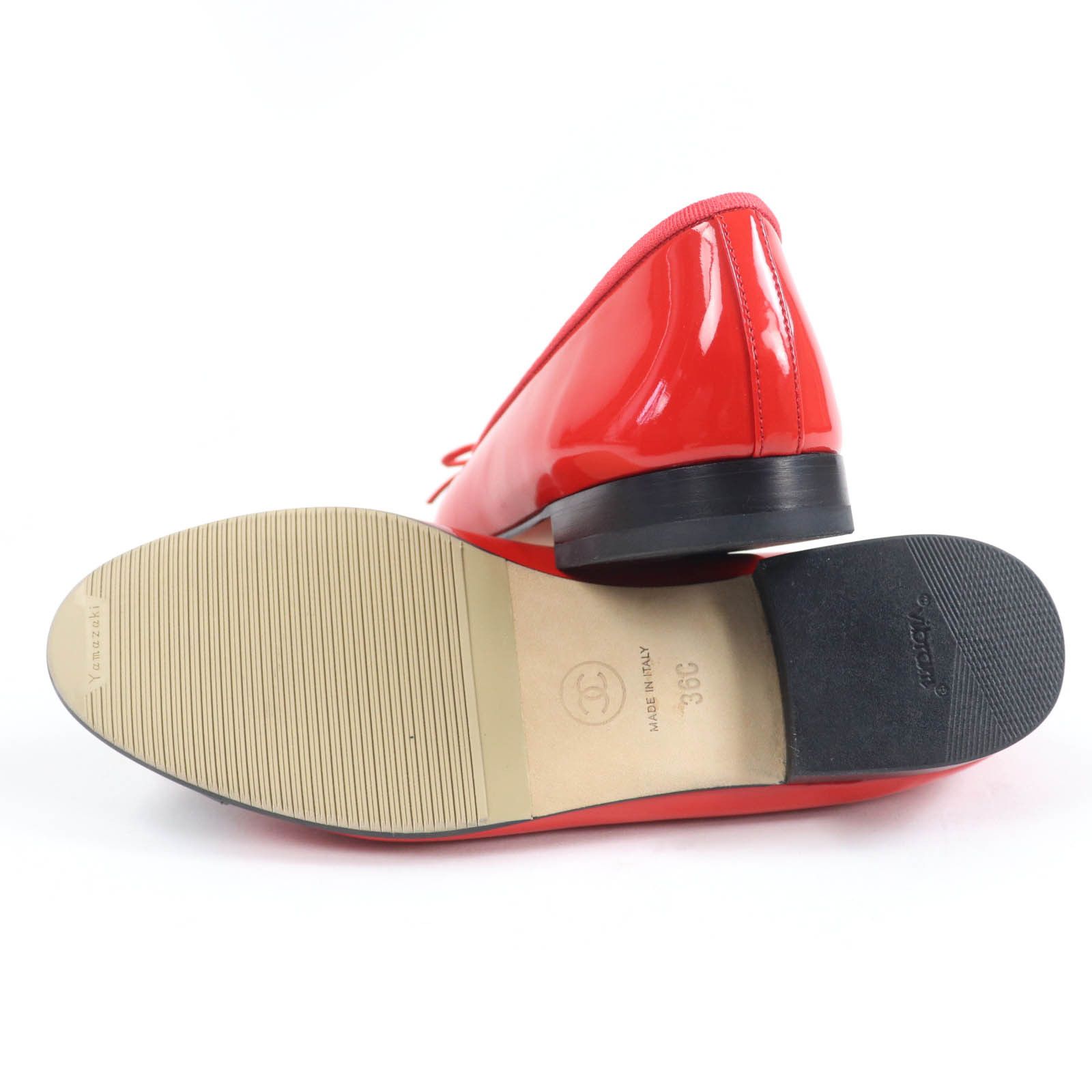 Chanel Chanel Chanel COCO Mark Patent leather Ballet Flats Enamel Shoes DUTY FREE for USA Size ONE SIZE - 7 Thumbnail
