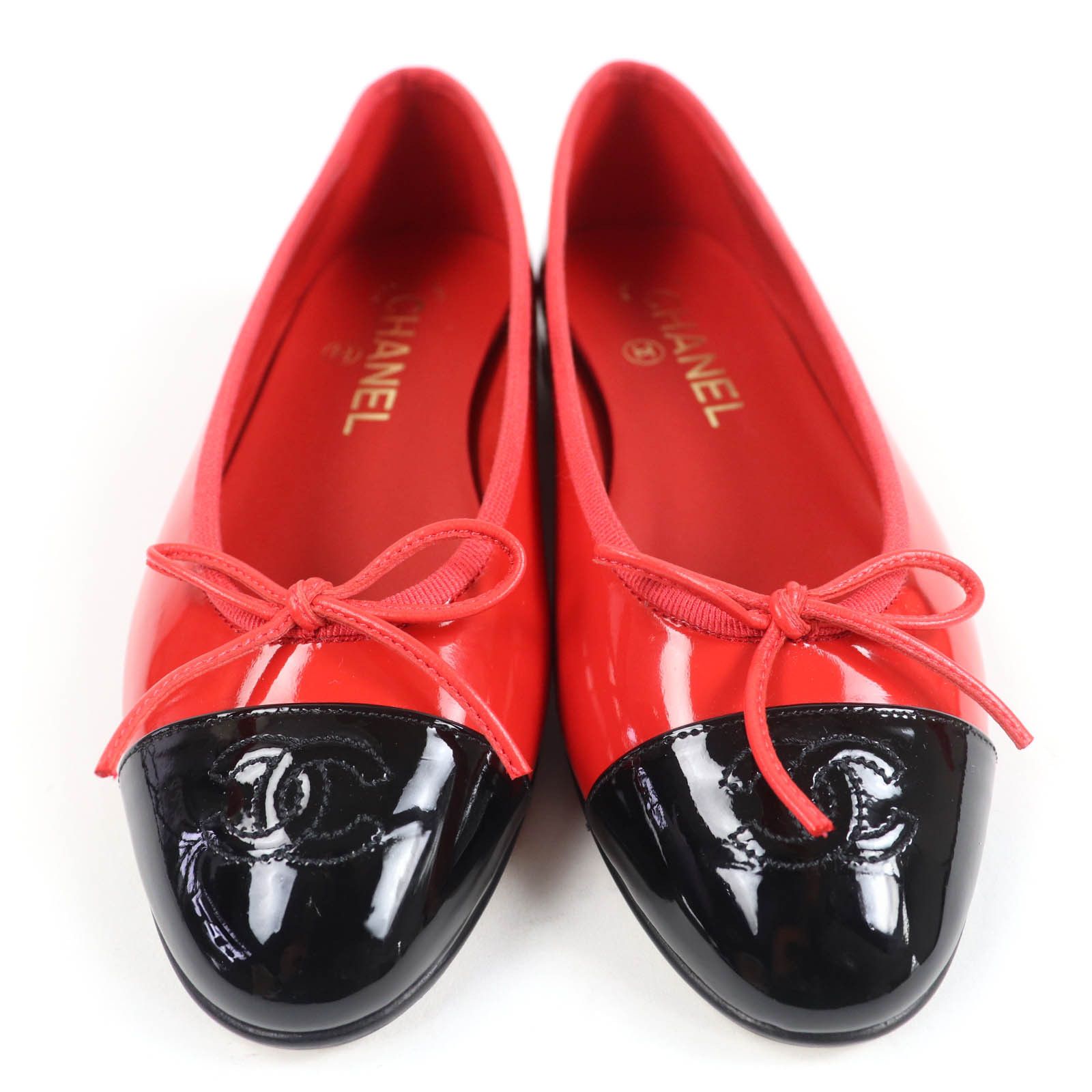 Chanel Chanel Chanel COCO Mark Patent leather Ballet Flats Enamel Shoes DUTY FREE for USA Size ONE SIZE - 4 Thumbnail