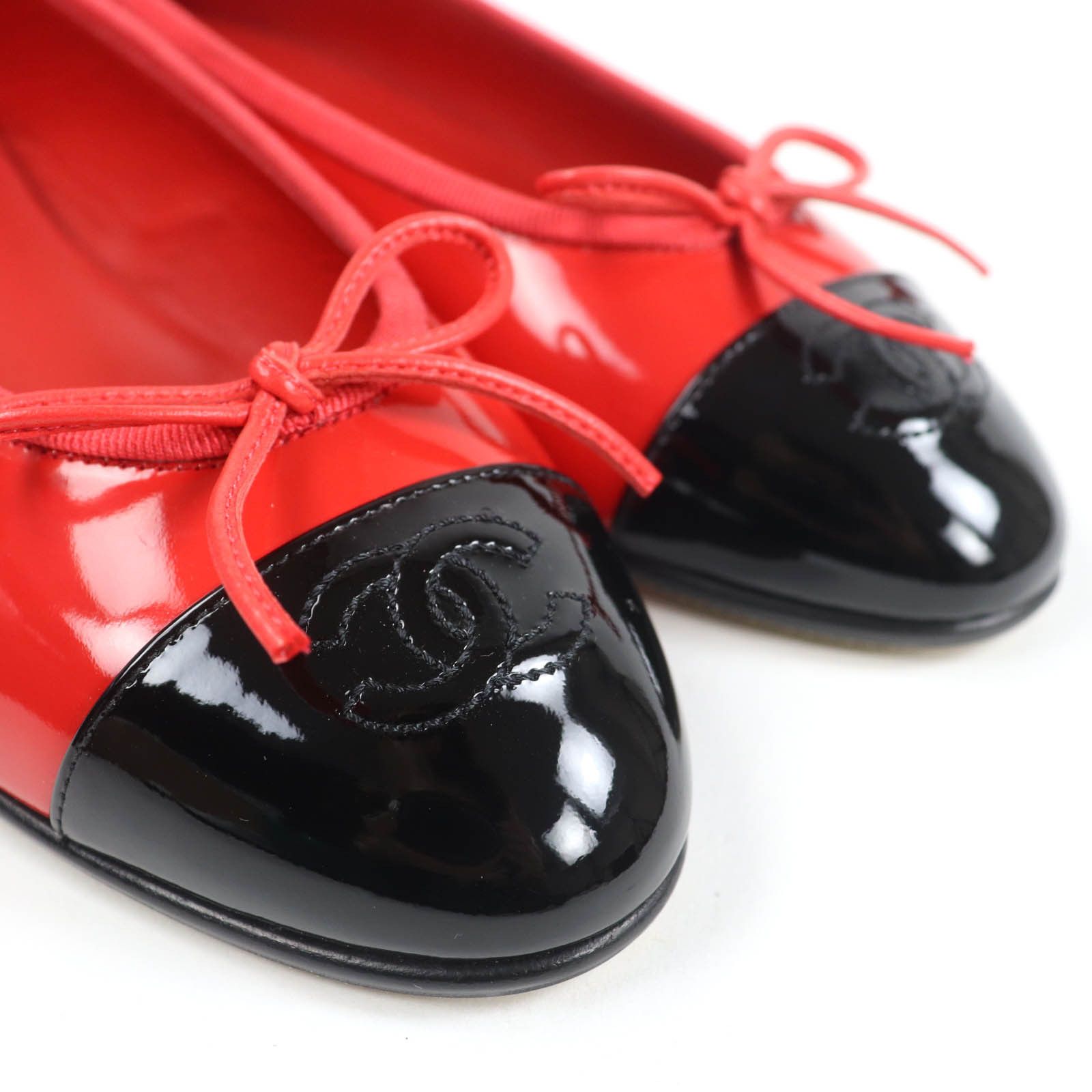 Chanel Chanel Chanel COCO Mark Patent leather Ballet Flats Enamel Shoes DUTY FREE for USA Size ONE SIZE - 8 Thumbnail