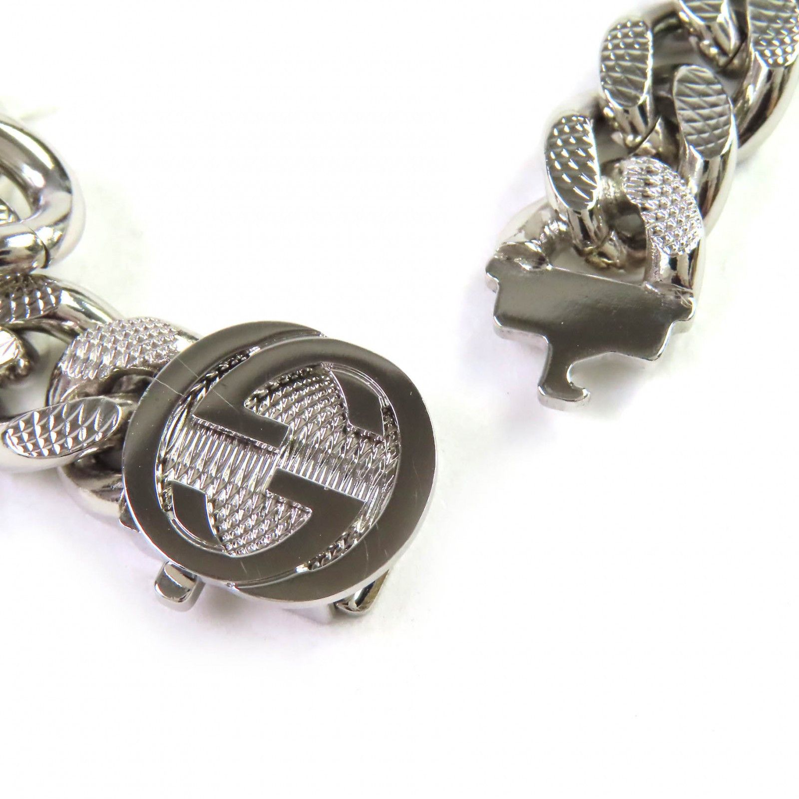 Gucci Gucci Gucci Script Logo Interlocking G Necklace Accessories Metal Necklace 675769 DUTY FREE for USA Size ONE SIZE - 6 Thumbnail