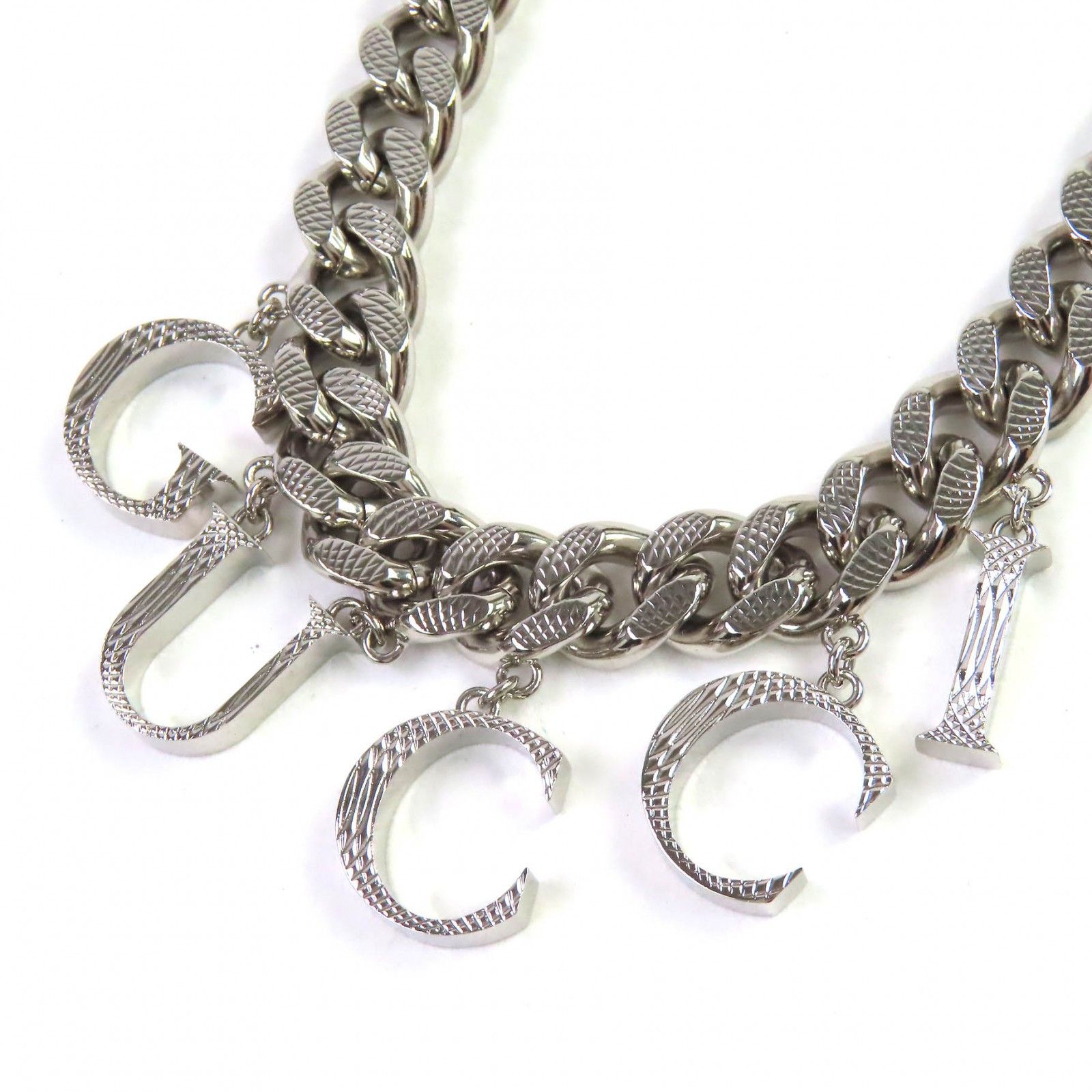 Gucci Gucci Gucci Script Logo Interlocking G Necklace Accessories Metal Necklace 675769 DUTY FREE for USA Size ONE SIZE - 4 Thumbnail