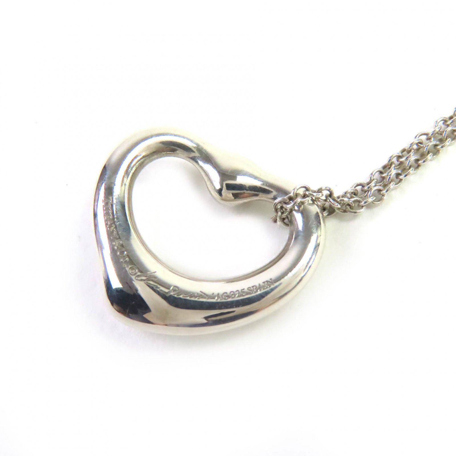 Tiffany & Co. Tiffany & Co. Tiffany&Co. Open Heart Pendant Silver Necklace Metal Necklace DUTY FREE for USA Size ONE SIZE - 2 Thumbnail