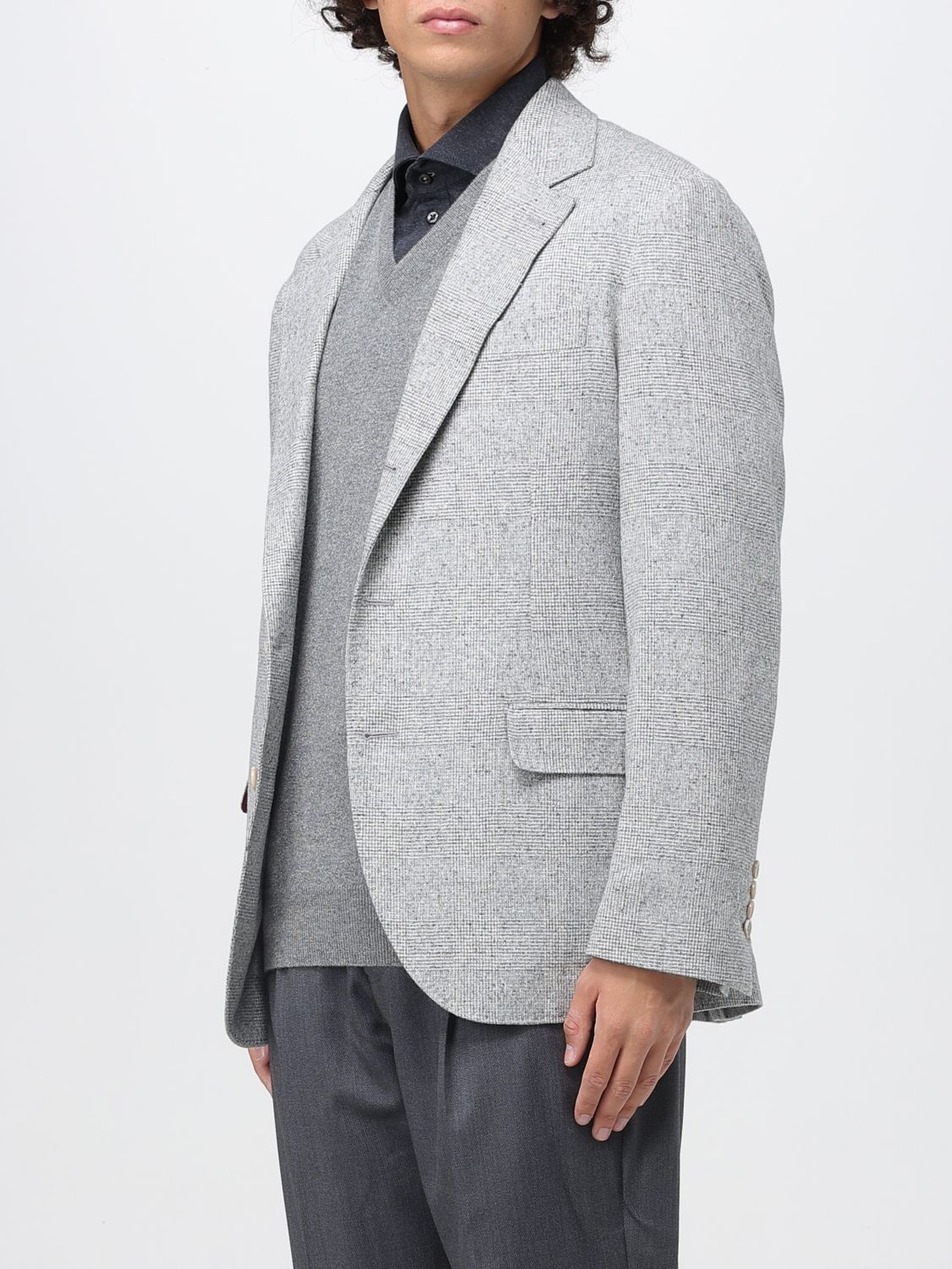 Brunello Cucinelli Brunello Cucinelli Jacket Men Grey Size US L / EU 52-54 / 3 - 4 Thumbnail