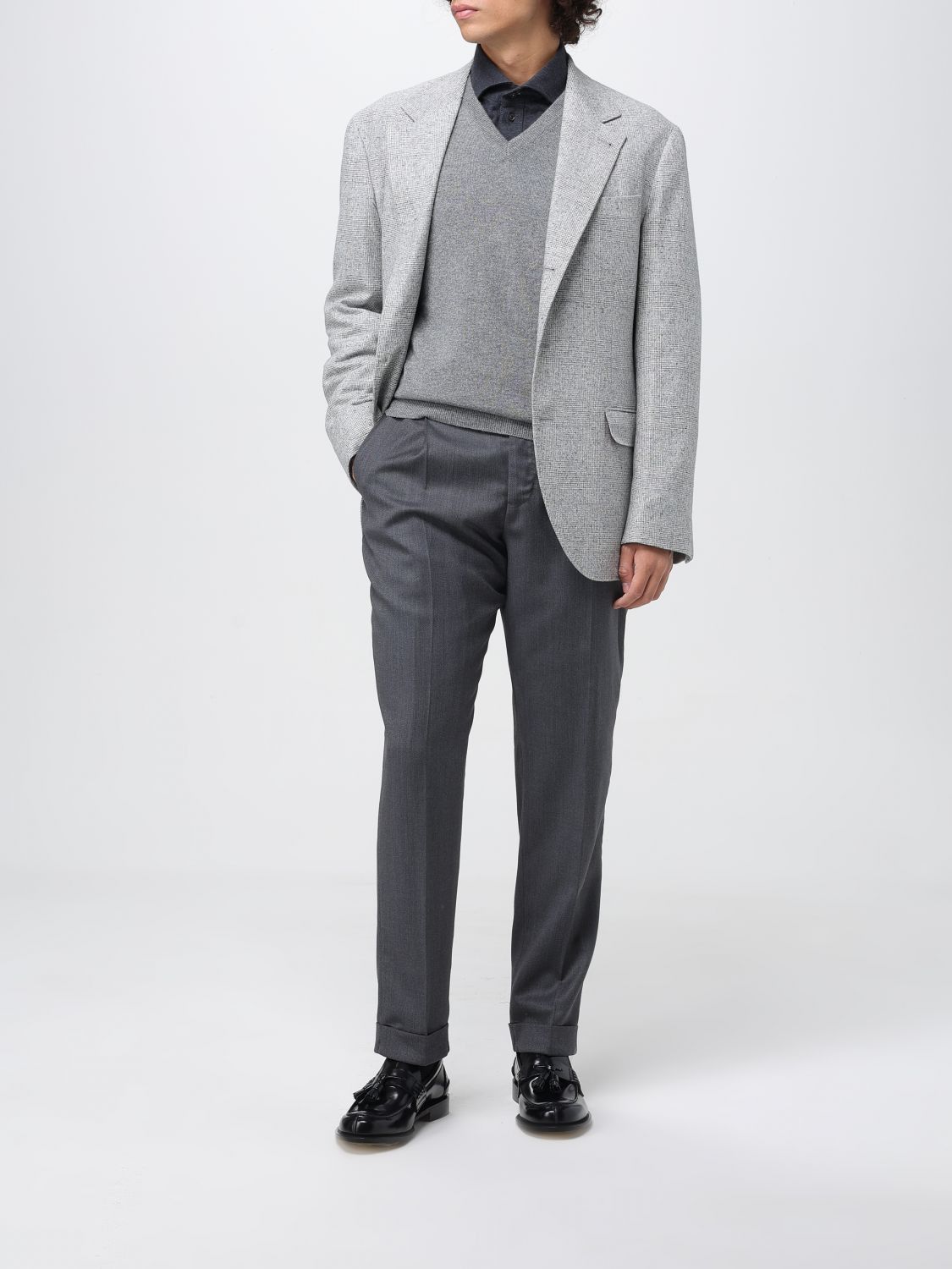 Brunello Cucinelli Brunello Cucinelli Jacket Men Grey Size US L / EU 52-54 / 3 - 2 Thumbnail