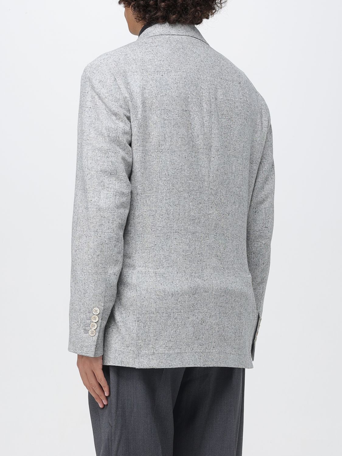 Brunello Cucinelli Brunello Cucinelli Jacket Men Grey Size US L / EU 52-54 / 3 - 3 Thumbnail