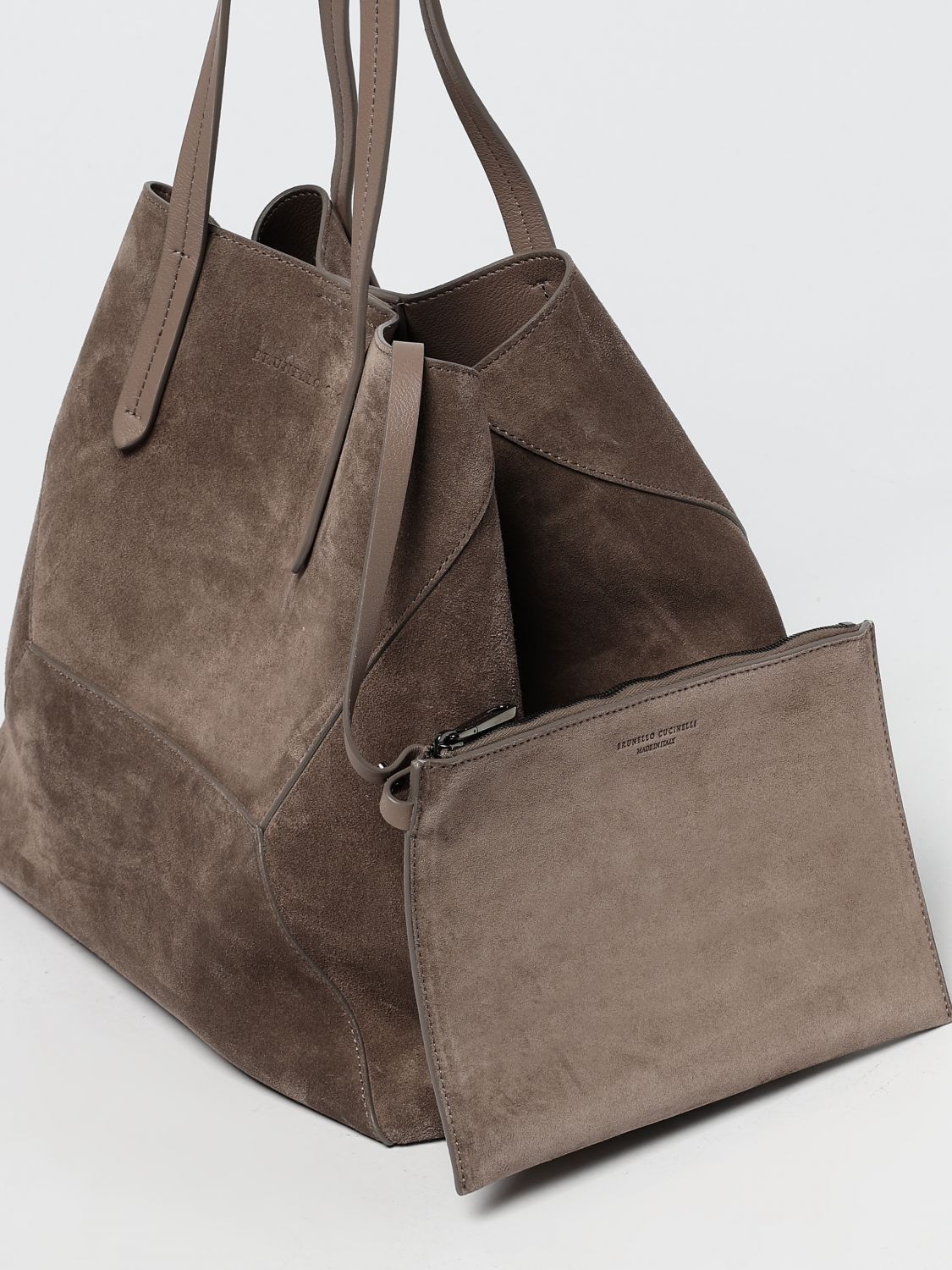 Brunello Cucinelli Brunello Cucinelli Shoulder Bag Woman Dove Grey Size ONE SIZE - 4 Thumbnail