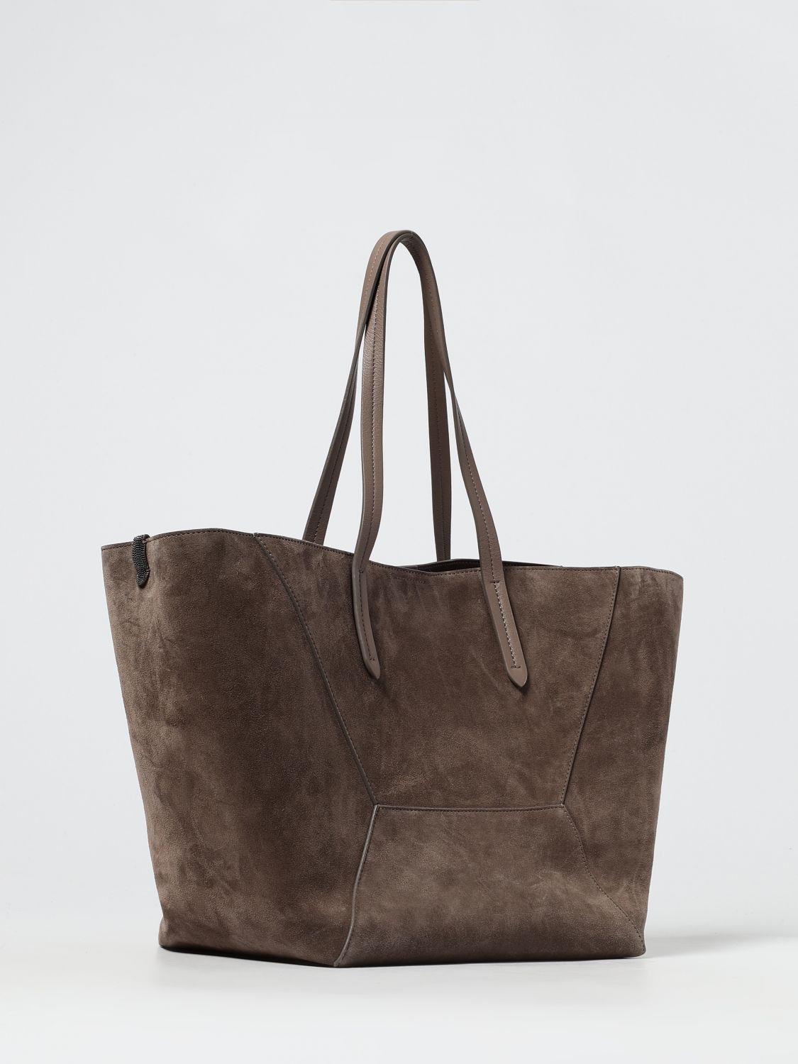 Brunello Cucinelli Brunello Cucinelli Shoulder Bag Woman Dove Grey Size ONE SIZE - 3 Thumbnail