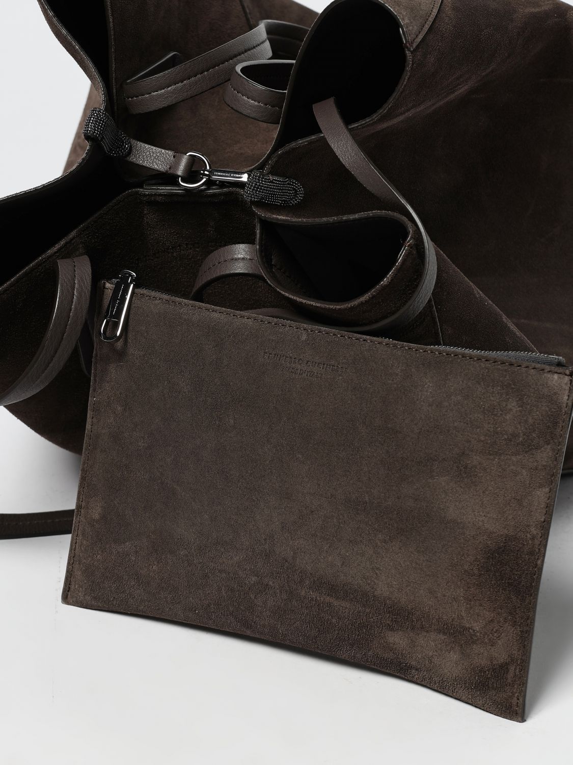 Brunello Cucinelli Brunello Cucinelli Shoulder Bag Woman Dark Size ONE SIZE - 4 Thumbnail