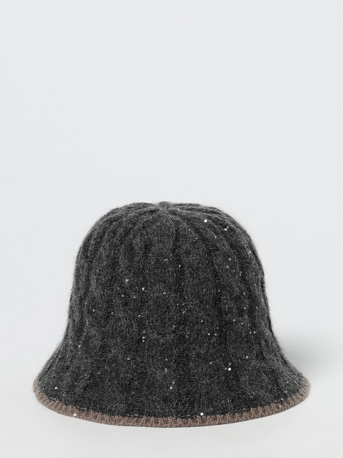 Brunello Cucinelli Brunello Cucinelli Hat Woman Grey Size ONE SIZE - 2 Thumbnail