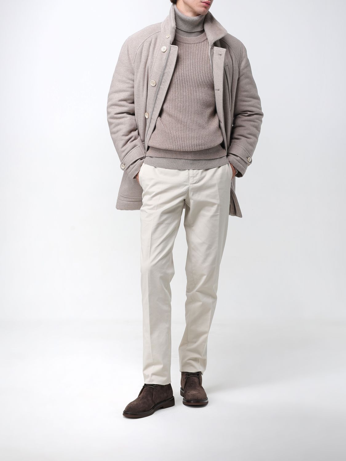 Brunello Cucinelli Brunello Cucinelli Jacket Men Beige Size US L / EU 52-54 / 3 - 2 Thumbnail