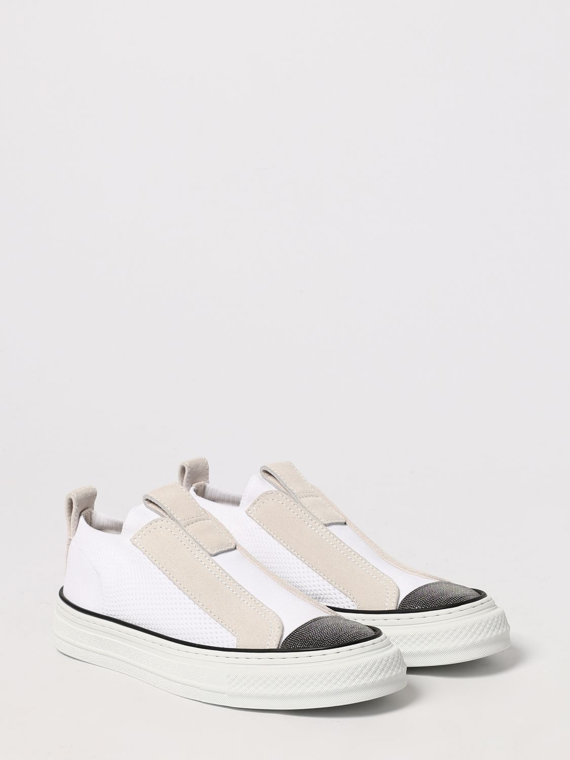 Brunello Cucinelli Brunello Cucinelli Sneakers Woman White Size US 5 / IT 35 - 2 Thumbnail