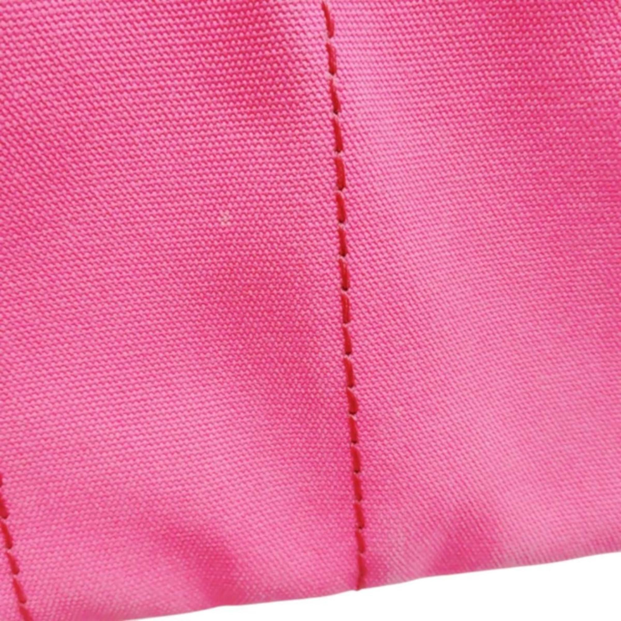 Prada Prada Canapa Mini Tote Canvas Bag, 1BG439, Pink Size ONE SIZE - 13 Thumbnail