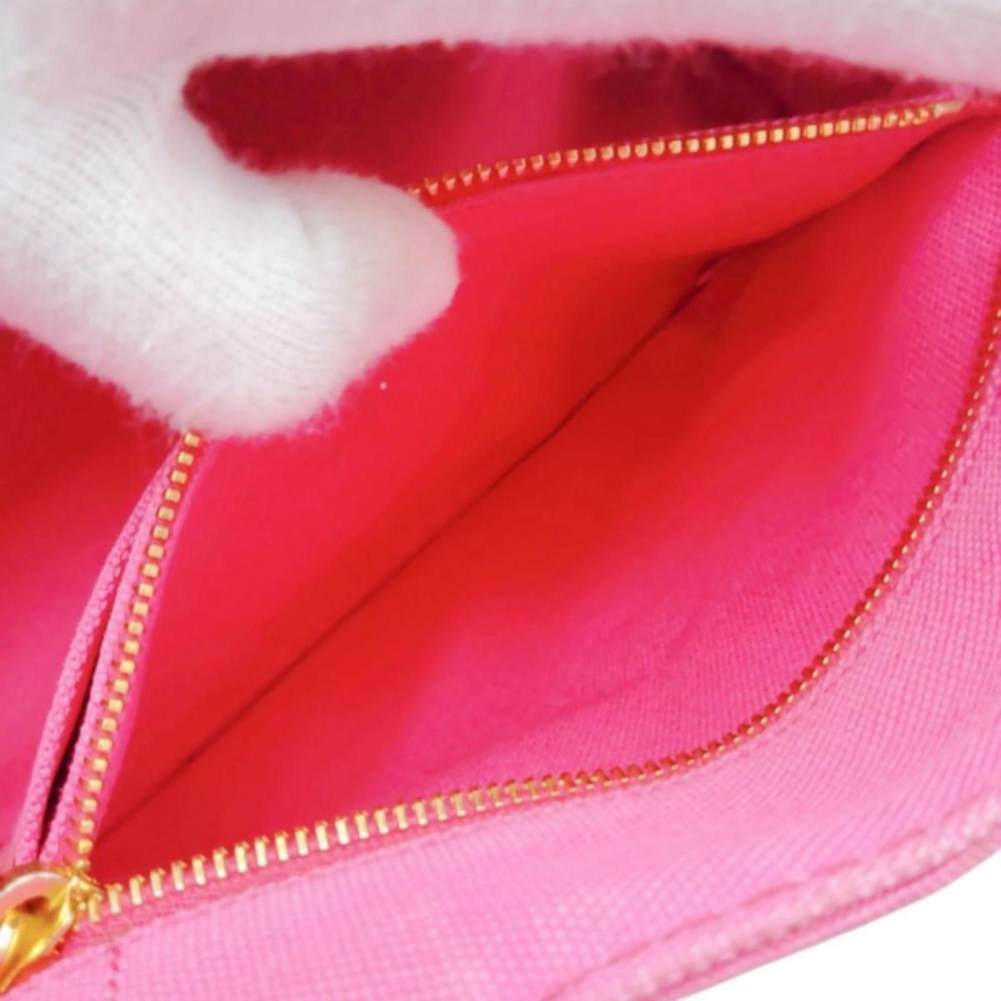 Prada Prada Canapa Mini Tote Canvas Bag, 1BG439, Pink Size ONE SIZE - 17 Thumbnail