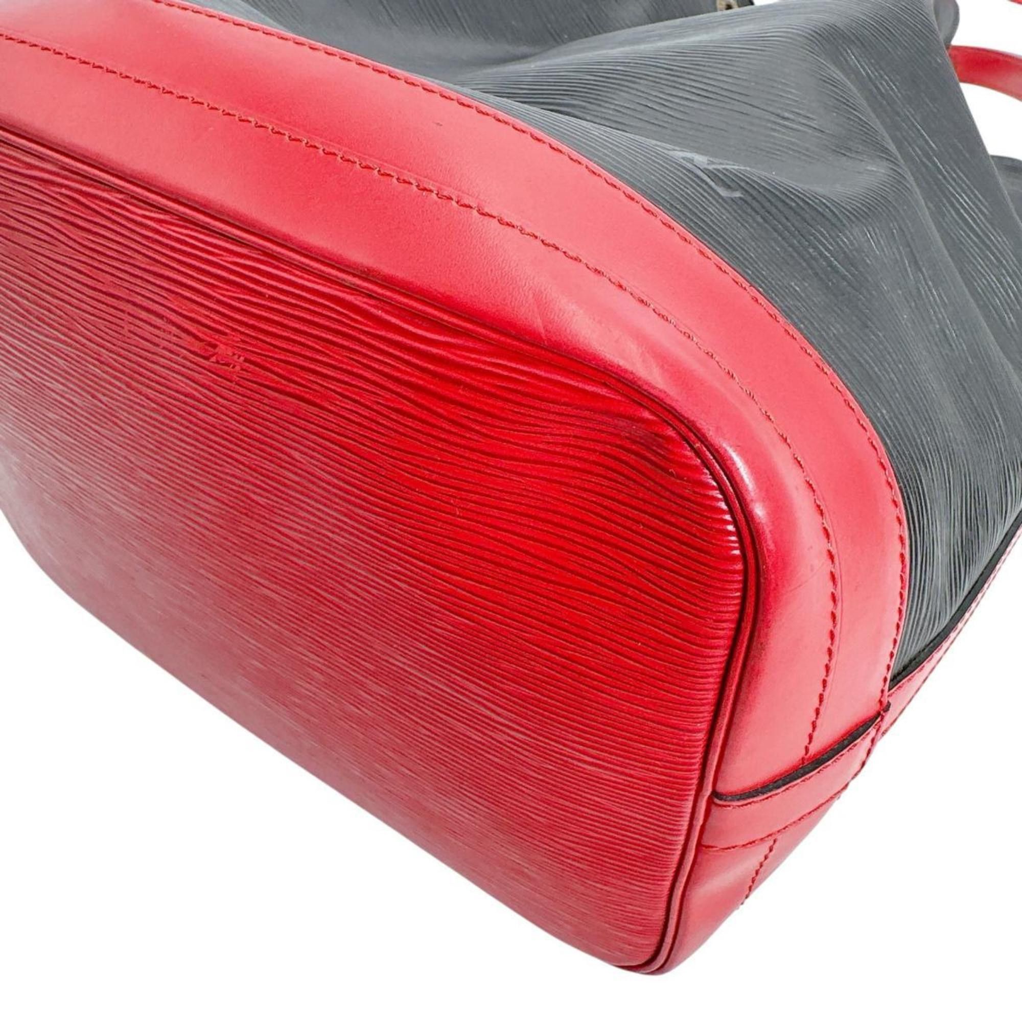 Louis Vuitton Louis Vuitton Epi Noe Shoulder Bag in Leather, M44017, Noir x Castilian Red Size ONE SIZE - 5 Thumbnail