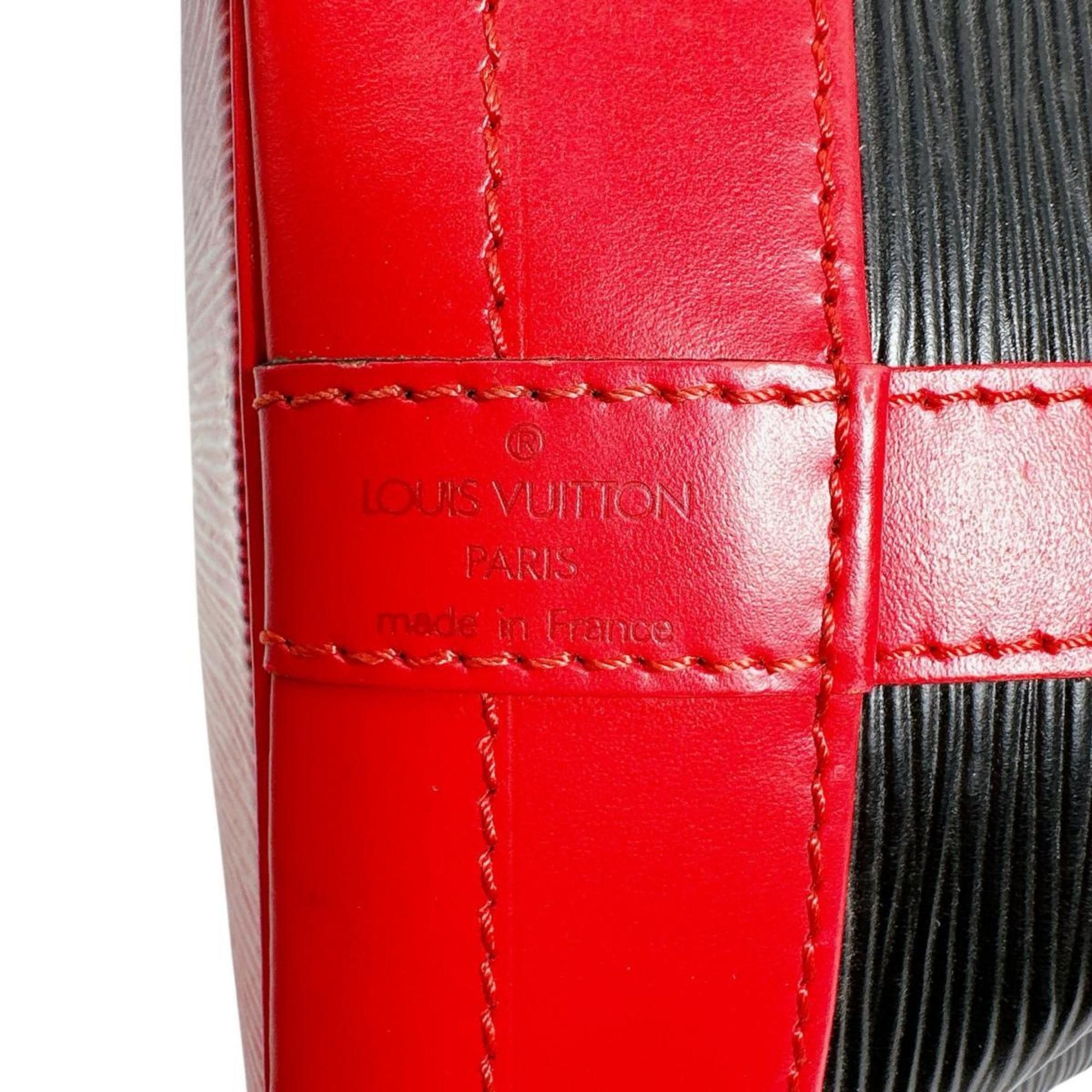 Louis Vuitton Louis Vuitton Epi Noe Shoulder Bag in Leather, M44017, Noir x Castilian Red Size ONE SIZE - 18 Thumbnail
