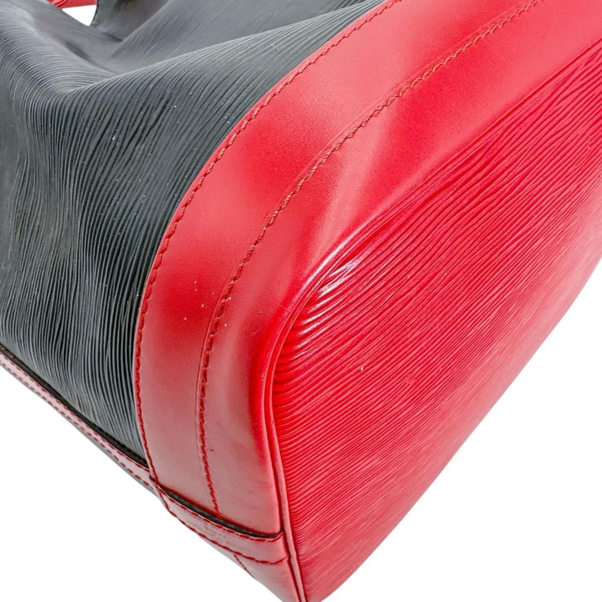 Louis Vuitton Louis Vuitton Epi Noe Shoulder Bag in Leather, M44017, Noir x Castilian Red Size ONE SIZE - 6 Thumbnail