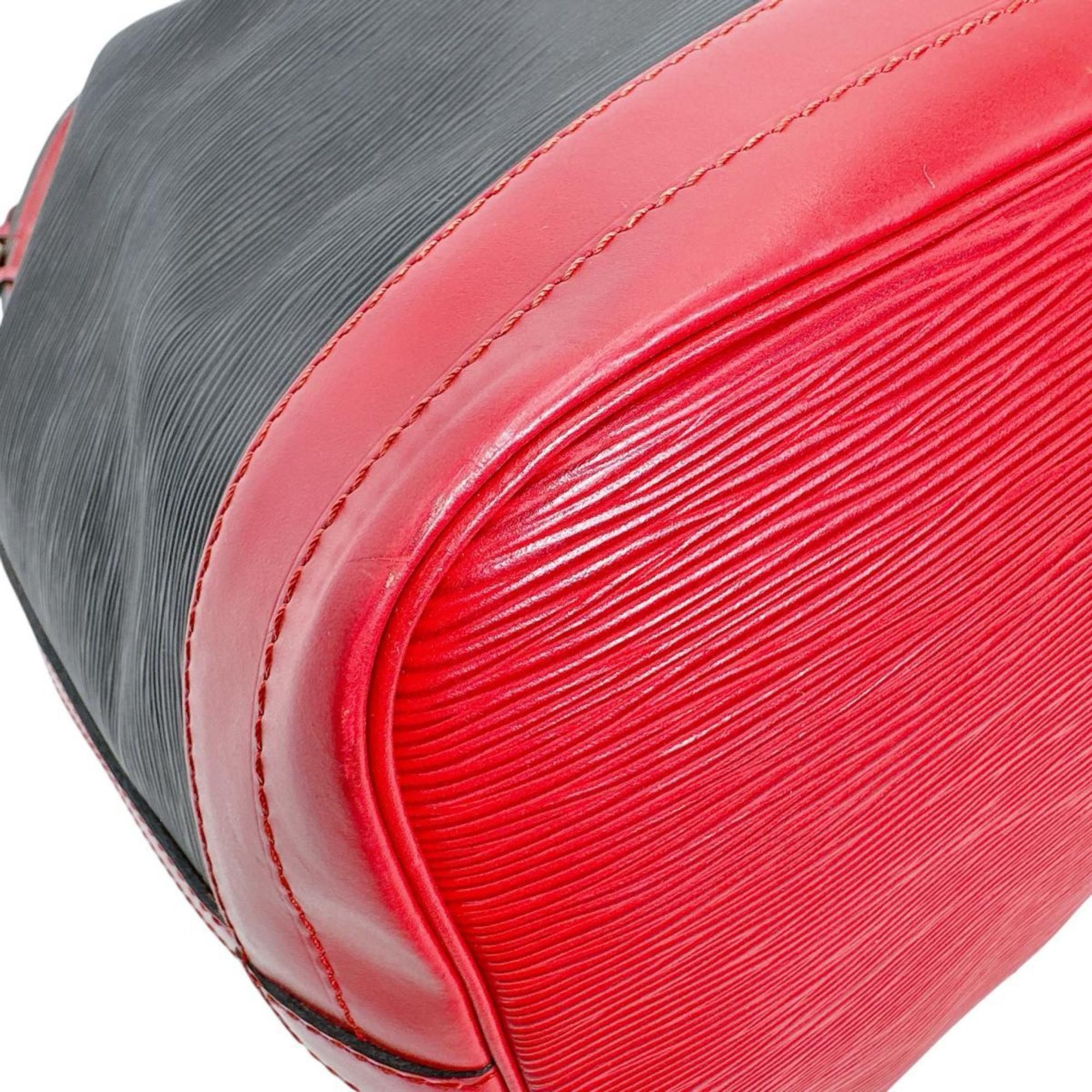 Louis Vuitton Louis Vuitton Epi Noe Shoulder Bag in Leather, M44017, Noir x Castilian Red Size ONE SIZE - 8 Thumbnail