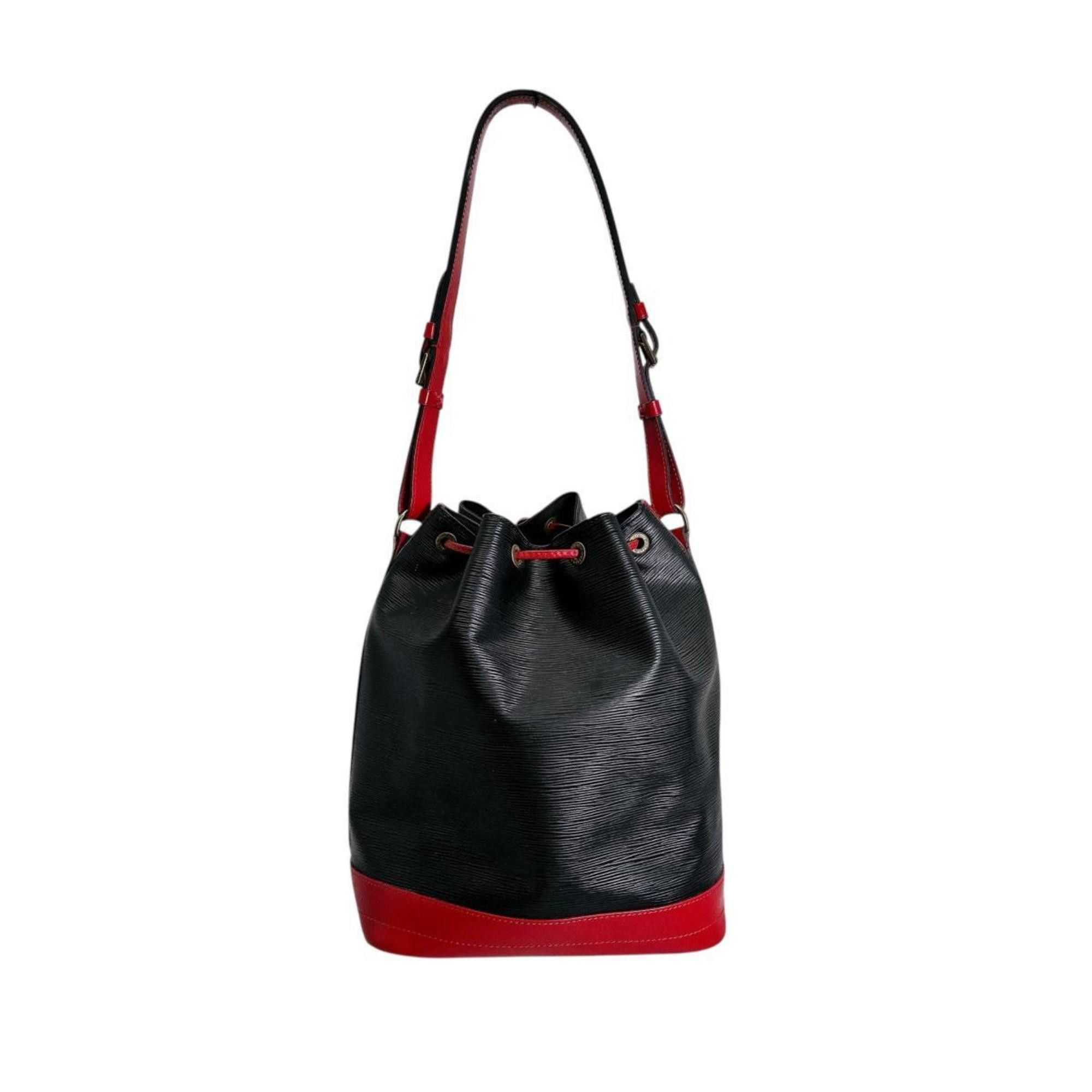 Louis Vuitton Louis Vuitton Epi Noe Shoulder Bag in Leather, M44017, Noir x Castilian Red Size ONE SIZE - 2 Thumbnail