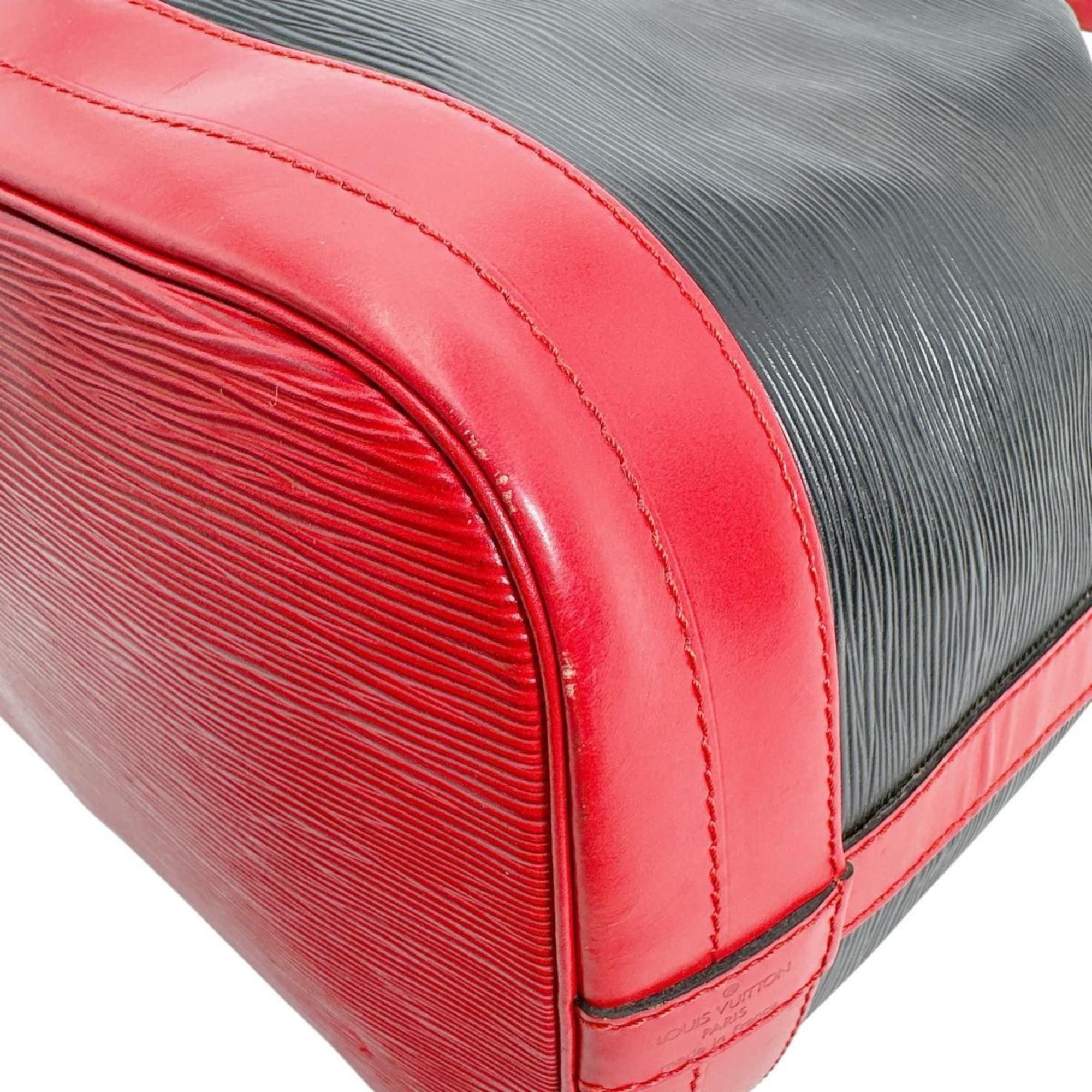 Louis Vuitton Louis Vuitton Epi Noe Shoulder Bag in Leather, M44017, Noir x Castilian Red Size ONE SIZE - 7 Thumbnail