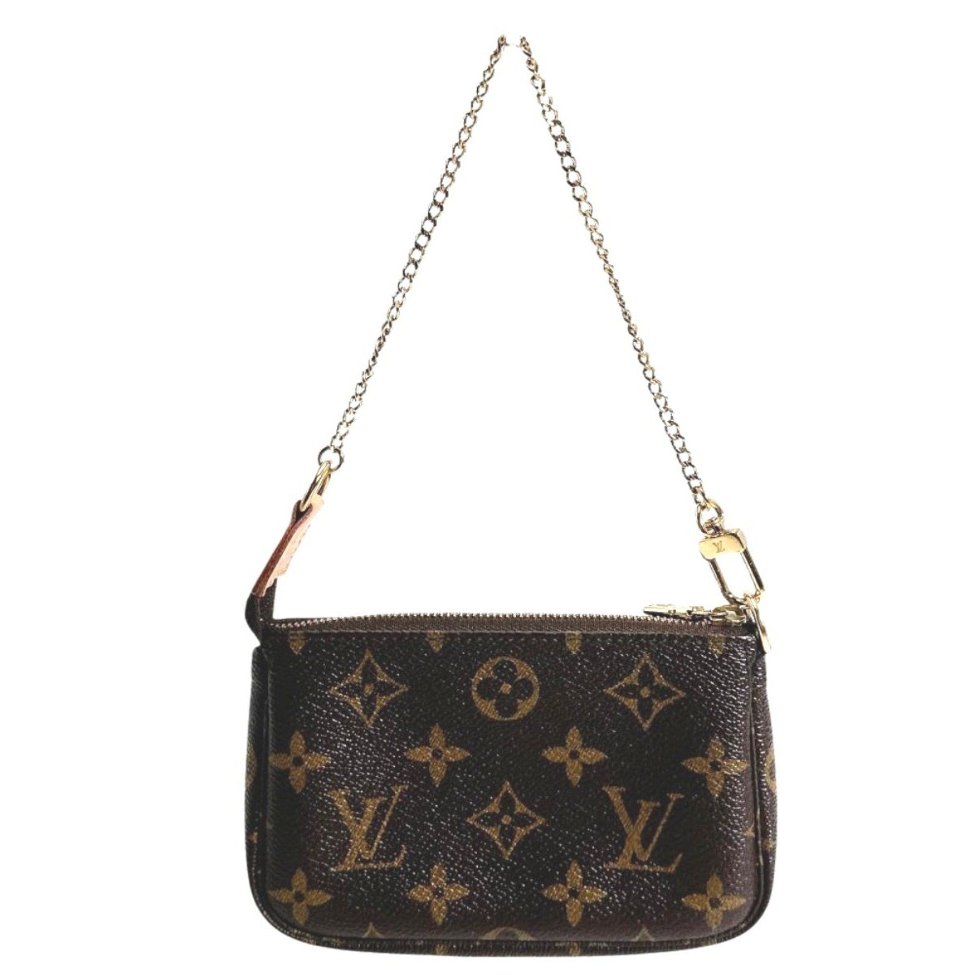 Louis Vuitton Louis Vuitton Monogram Mini Pochette Accessoires Handbag in Canvas, M58009, Brown Size ONE SIZE - 2 Thumbnail