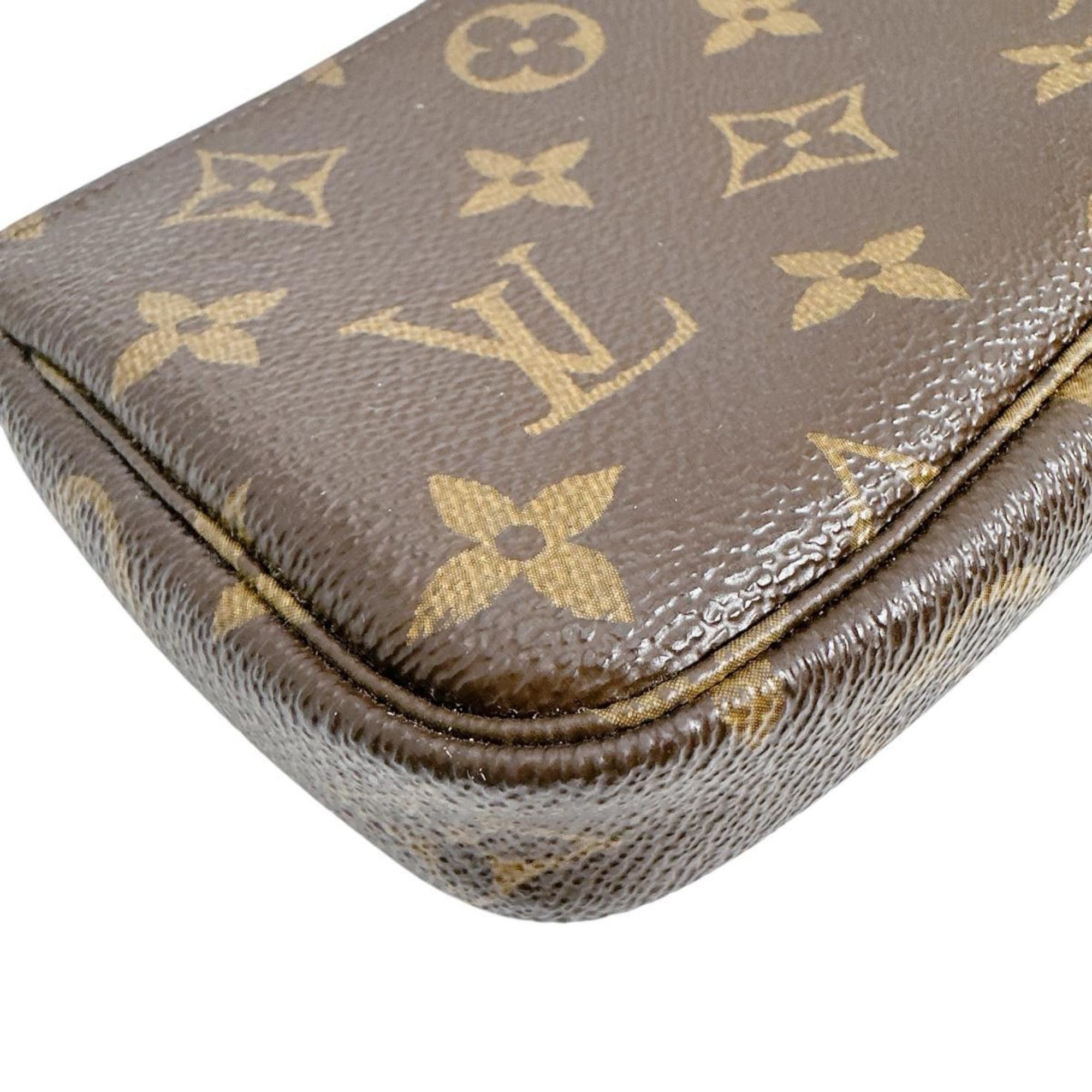 Louis Vuitton Louis Vuitton Monogram Mini Pochette Accessoires Handbag in Canvas, M58009, Brown Size ONE SIZE - 5 Thumbnail