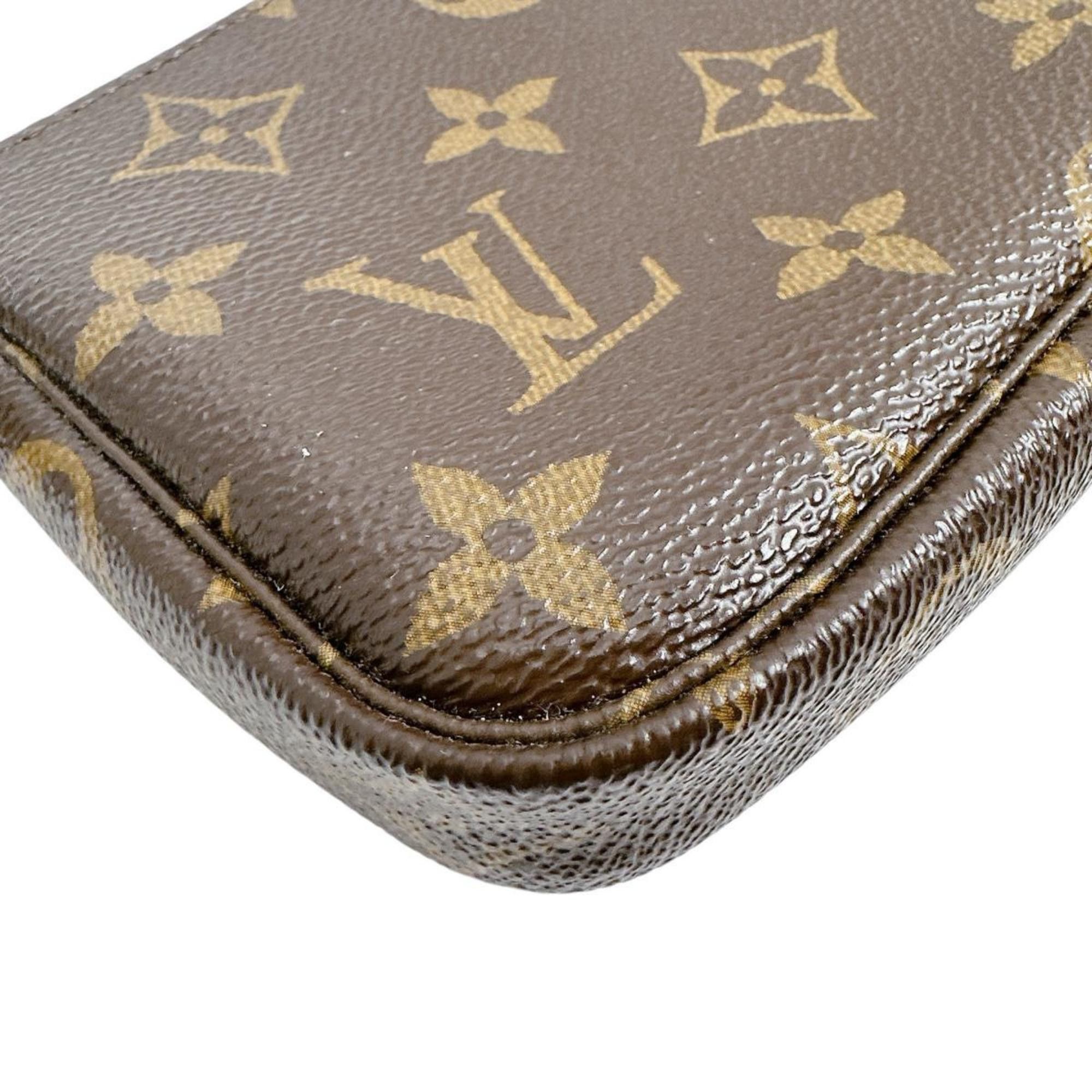 Louis Vuitton Louis Vuitton Monogram Mini Pochette Accessoires Handbag in Canvas, M58009, Brown Size ONE SIZE - 7 Thumbnail